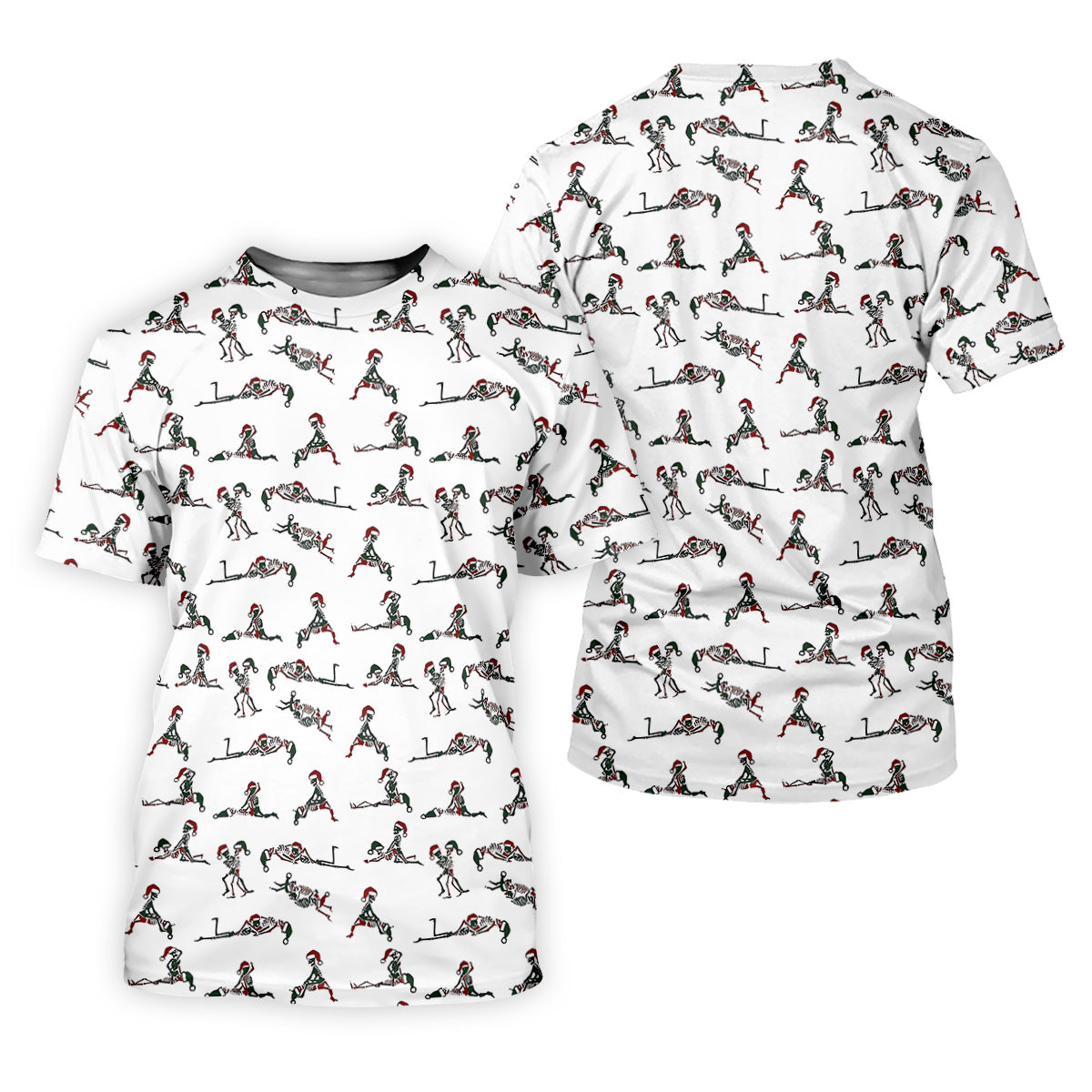 Funny Skeleton Christmas Golf Shirt, Funny Golf Shirts Women, Ladies Golf Tops, Golf Gifts For Women