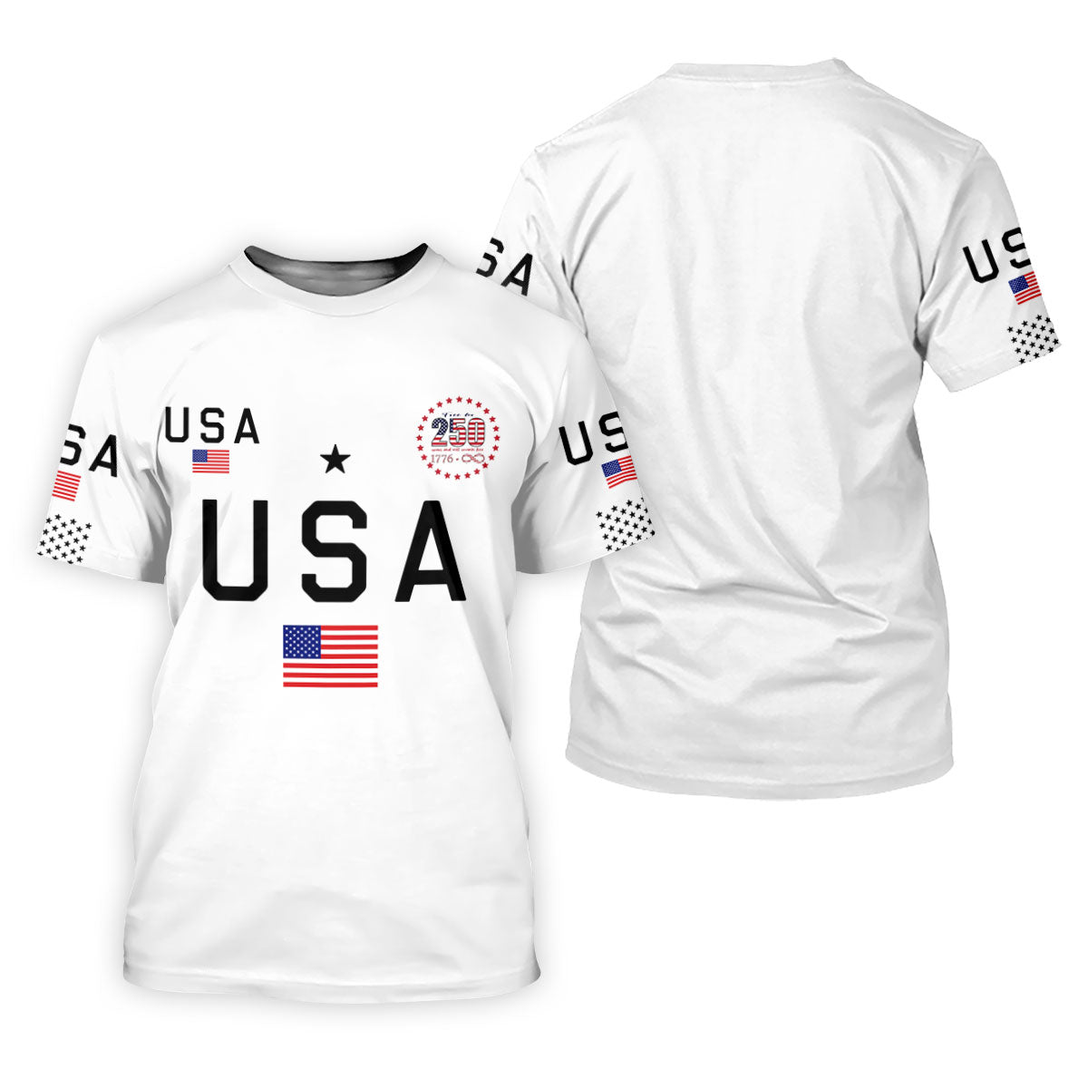 USA 250th Anniversary Hoodie, Independence Day Apparel, White Hooded Jumper 4th Of July Gift
