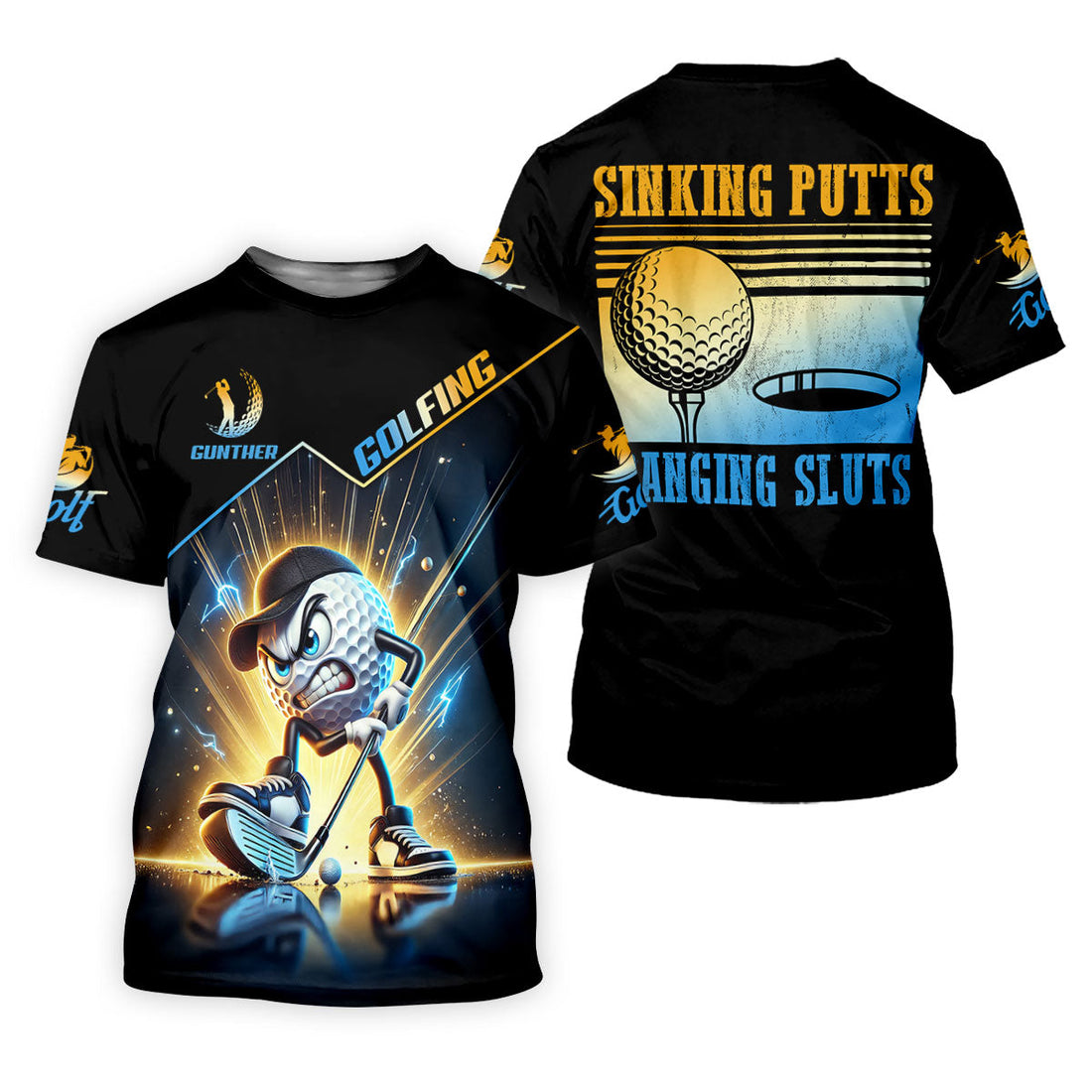 Sinking Putts Banging Sluts Fun Golf Shirt, Women Golf Top, Golf Shirt For Women, Ladies Golf Shirts