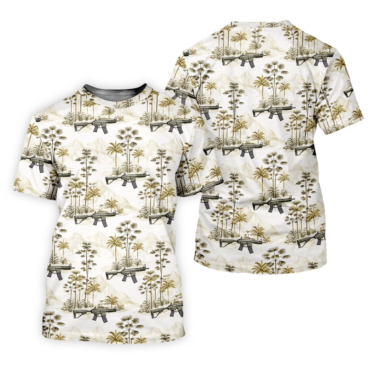 Military Theme Hawaiian Golf Shirt, Cool Golf Shirt, Golf Shirts For Men, Golf Gift For Men