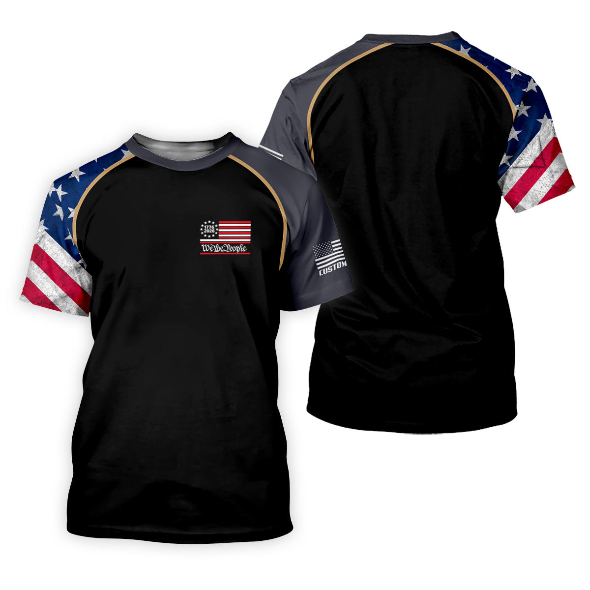 1776-2026 We The People 4th Of July Golf Shirt, Patriotic Golf Shirt, 250 Years Of America Golf Shirts For Men