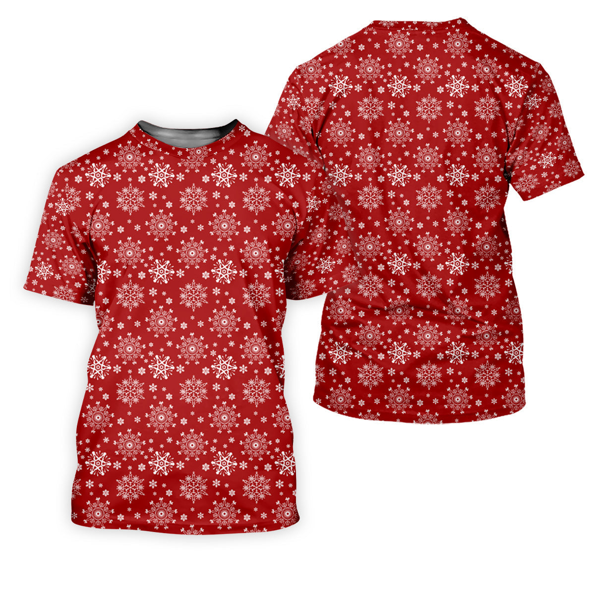 Dirty Funny Adult Humor Snowflakes Red Golf Shirt, Fun Men's Golf Polos, Christmas Golf Shirt, Polo ShirtFor Men