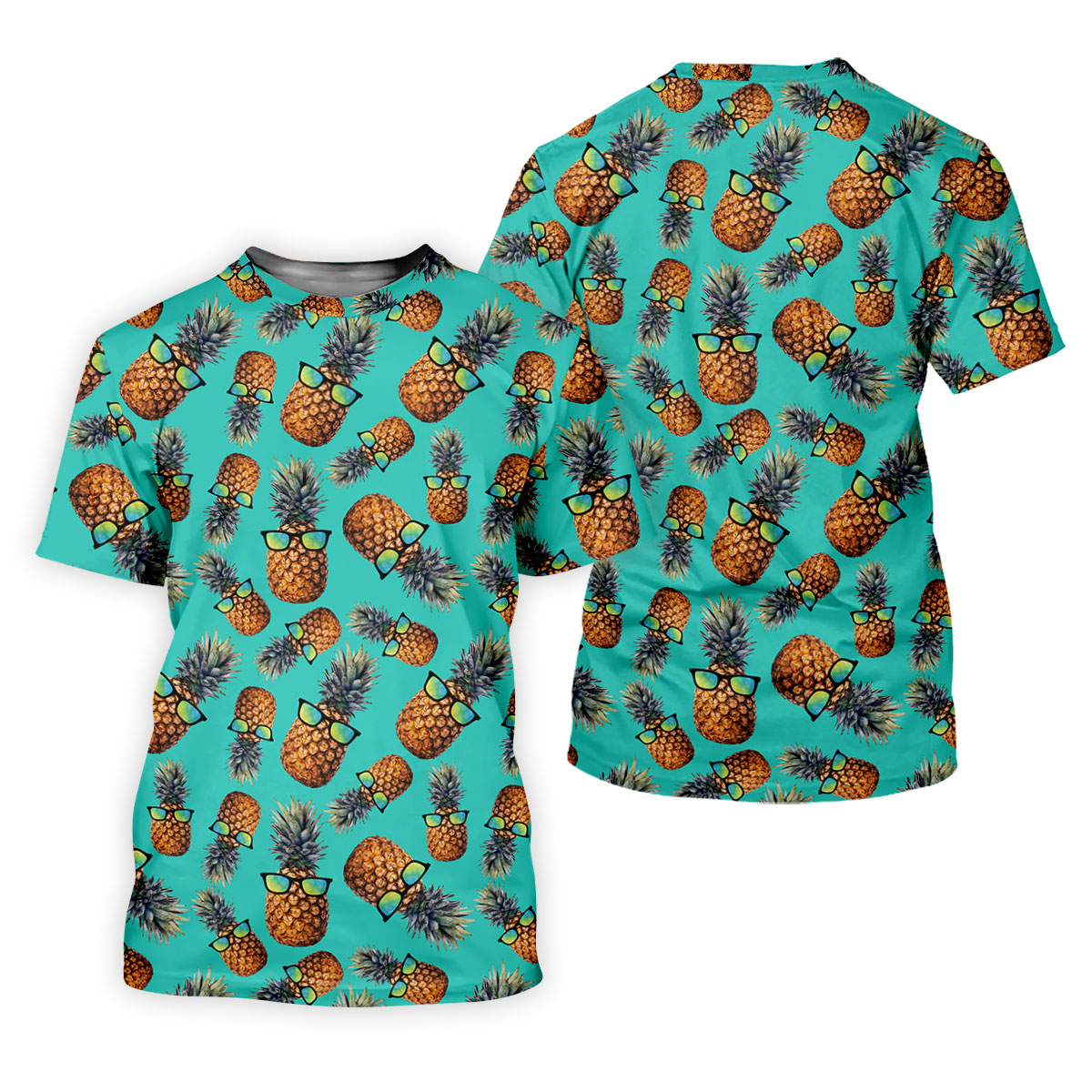 Cool Pineapple Tropical Theme Hawaiian Golf Shirt, Polo Shirtor Men, Golfing Apparel