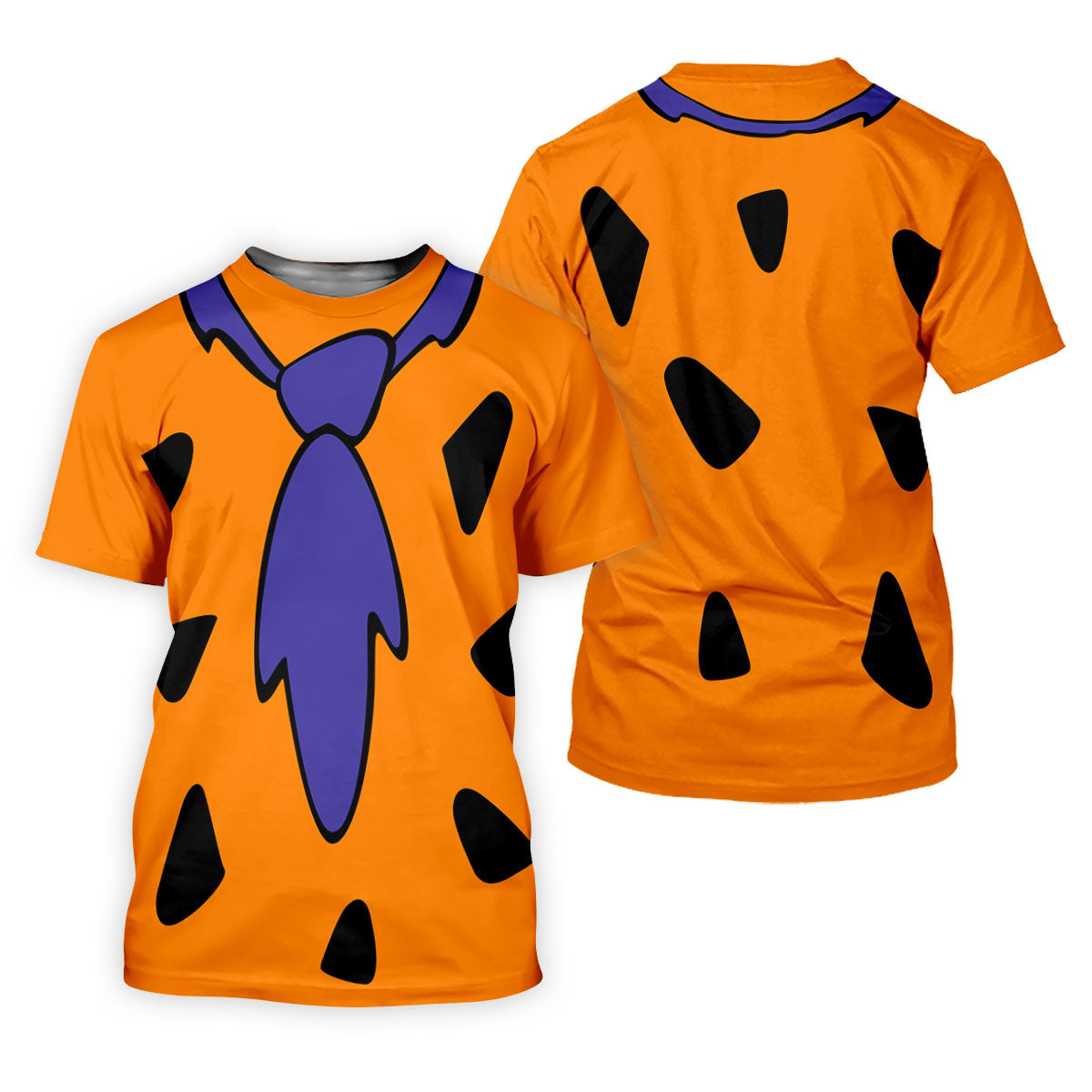 Fred Flintstone Costume Orange Design Hawaiian Golf Shirt, Golf Shirts For Men, Polo Shirts For Men