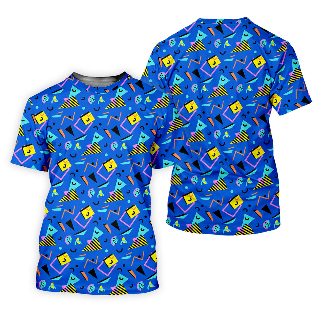 Playful Geometric Memphis Style Golf Shirt For Women, Ladies Golf Shirts, Women's Polo Shirt