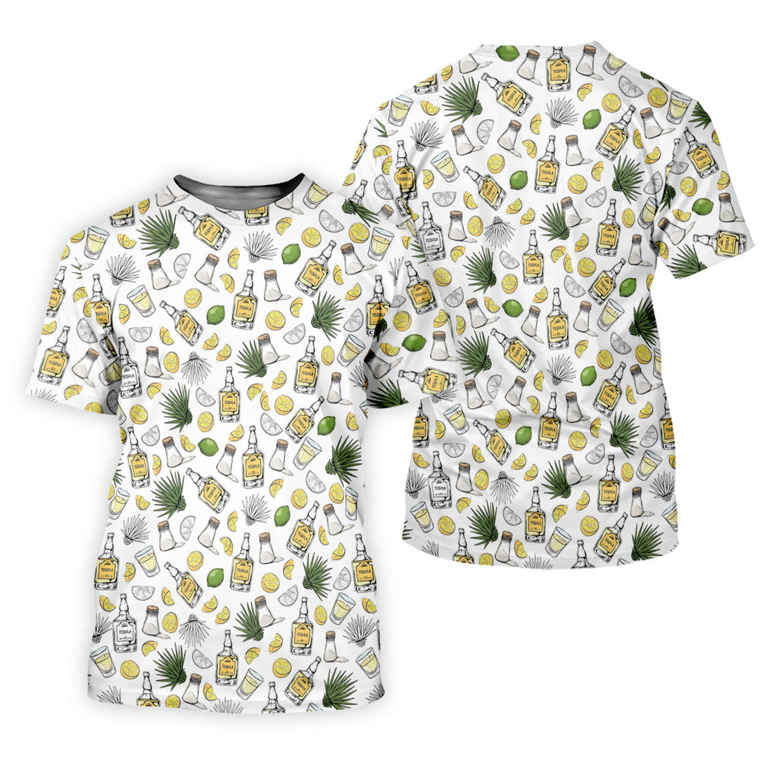 Tequila Lime Salt Cinco De Mayo Celebration Golf Tops For Men, Drinking Party Polo Shirtor Men