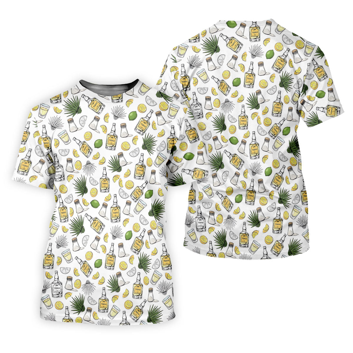 Tequila Lime Salt Cinco De Mayo Celebration Golf Tops For Men, Drinking Party Polo Shirtor Men