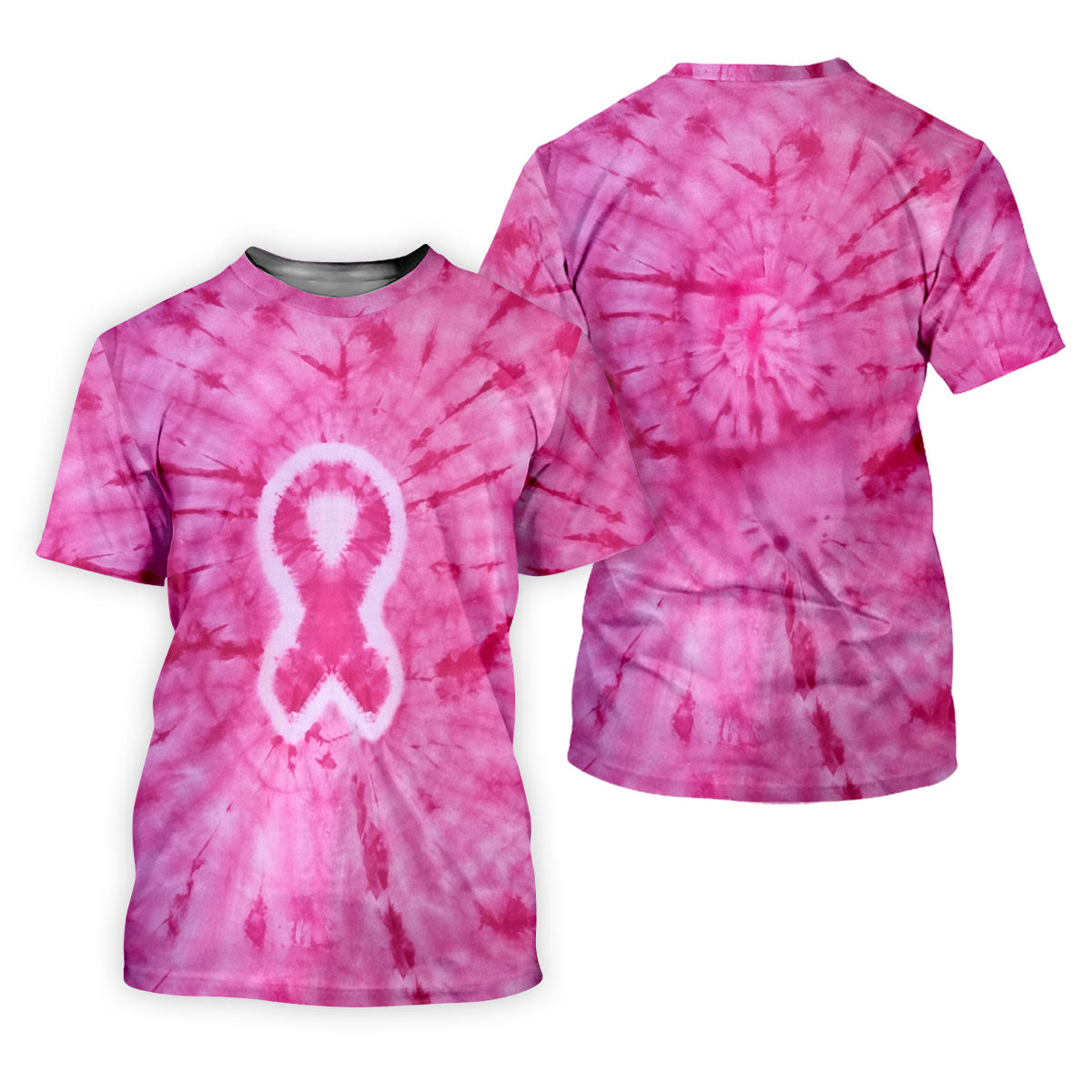 Breast Cancer Pink Tie Dye Womens Golf Shirt, Breast Cancer Awareness Shirt, Womens Golf Tops