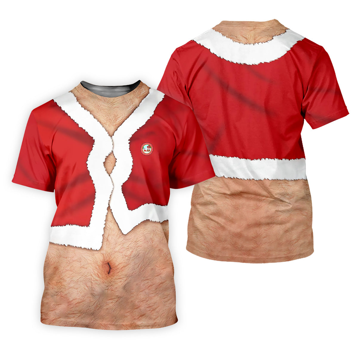 Funny Santa Costume Golf Polo Shirtstom Golf Shirt, Unique Gift For Golfer, Fun Golf Shirts For Men
