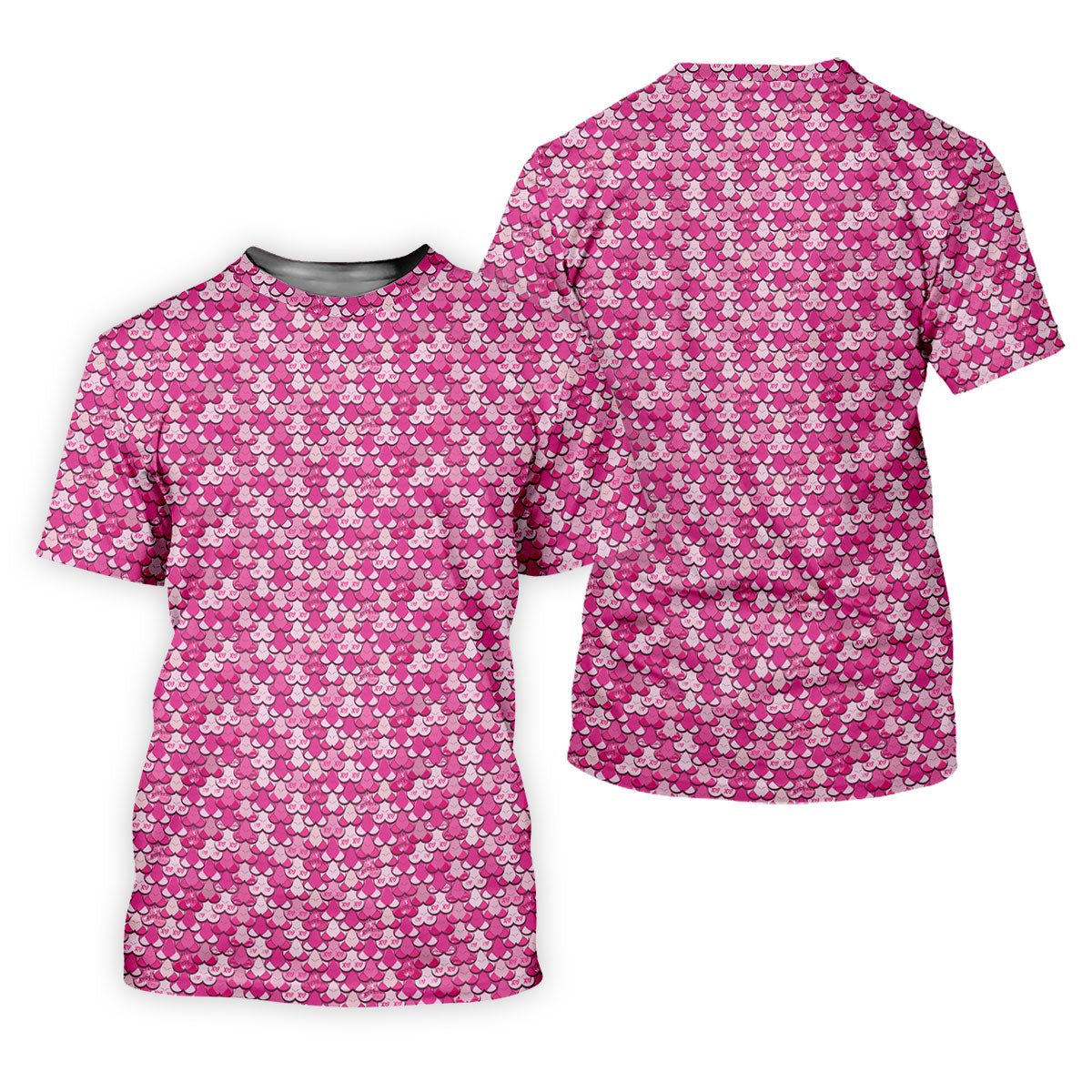 Naughty Fun XOXO Pink Women's Golf Tops, Valentines Golf Gift, Ladies Golf Polos, Golf Gifts For Women