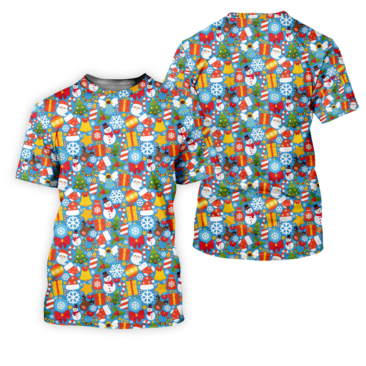 Festive Christmas Blue Golf Shirt, Christmas Golf Shirt, Ladies Golf Shirts, Golf Gifts For Women, Golfing Apparel