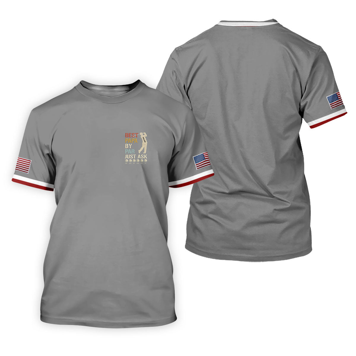 Best Dad Papa By Par Just Ask Father's Day Golf Shirt, Golf Gift For Dad, Polo Shirtor Men