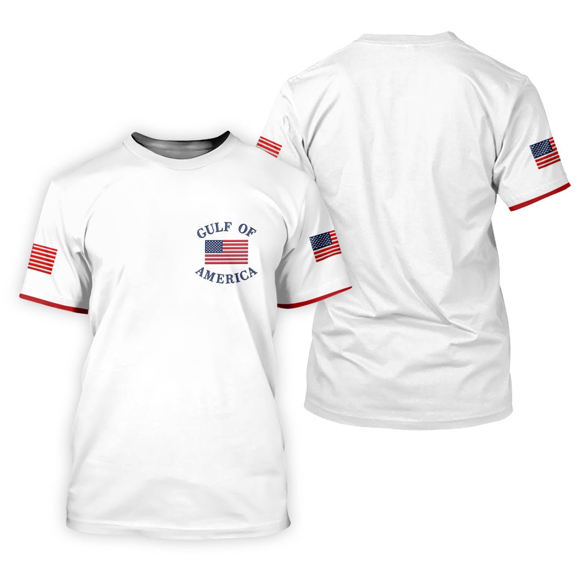 Gulf Of America Patriotic Golf Shirt, 4th Of July Golf Shirt, 250 Years Polo Shirtor Men