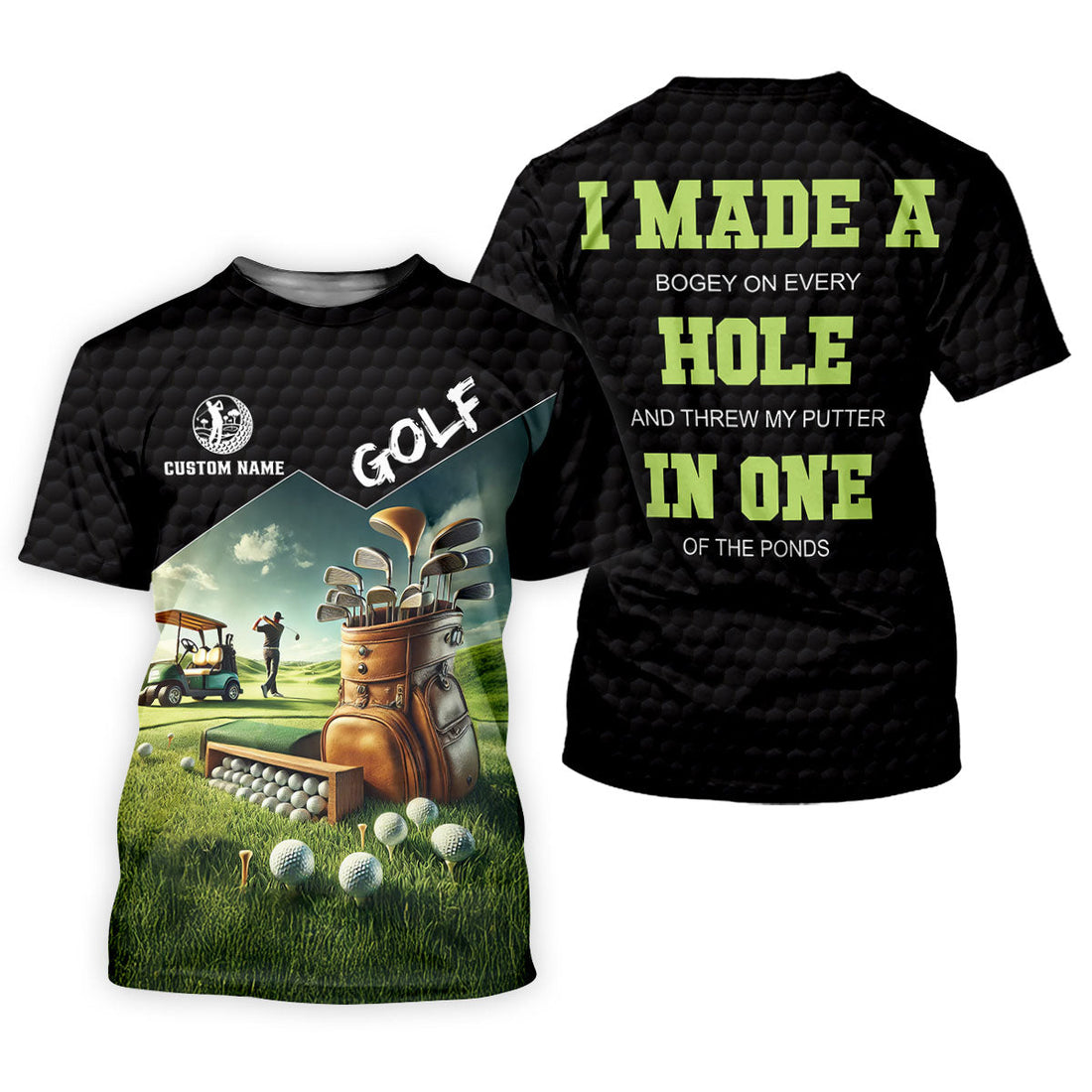 Custom Name Golf Course Club Bag Polo Shirt, Women’s Golf Polo, Golf Shirts For Women