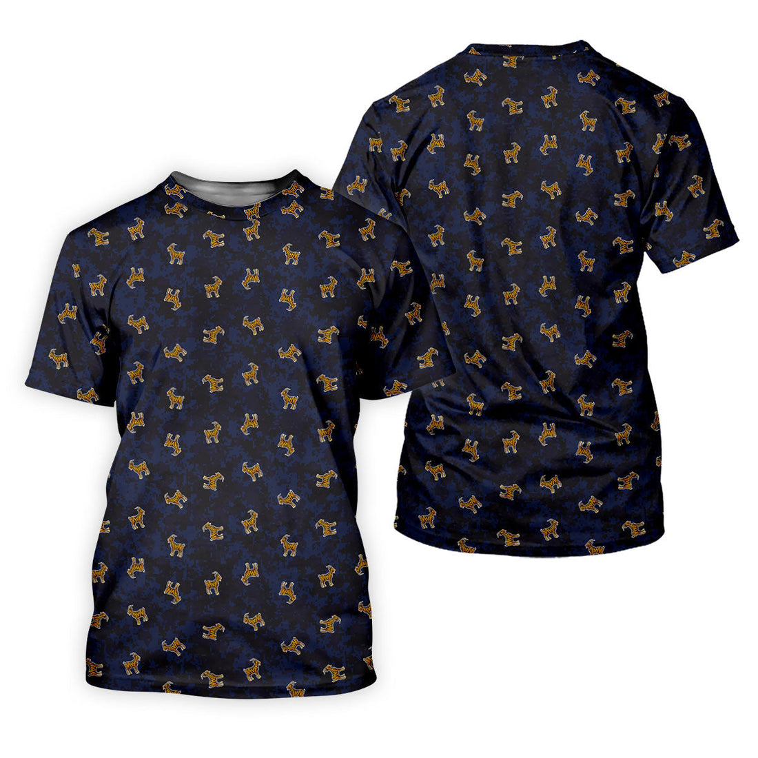 Tiger Goat Digital Camouflage Funny Golf Shirt, Polo Shirtor Men, Golf Shirts For Men