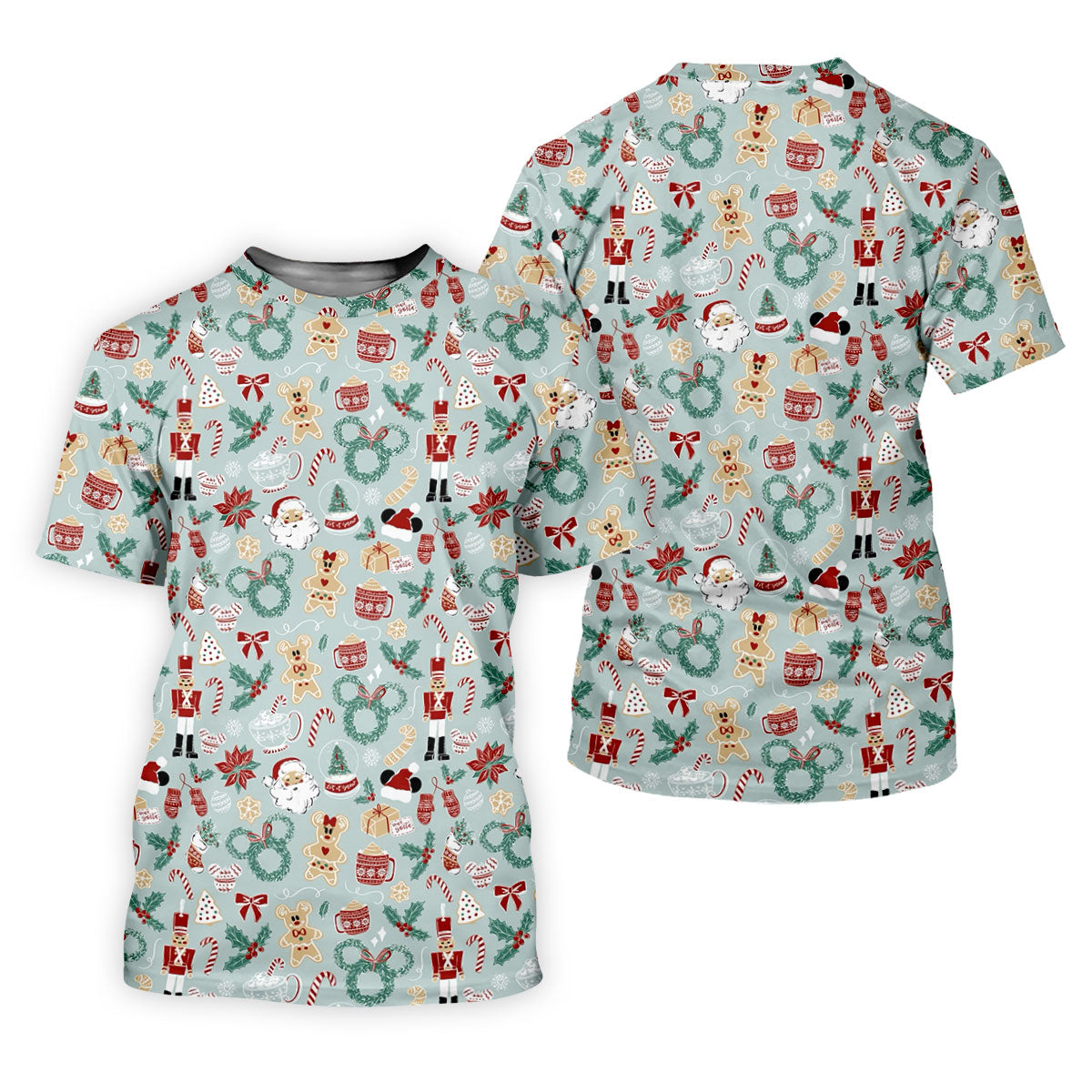 Cute Cartoon Christmas Sweets Golf Tops For Men, Christmas Golf Shirt, Polo ShirtFor Men, Golf Gift For Men