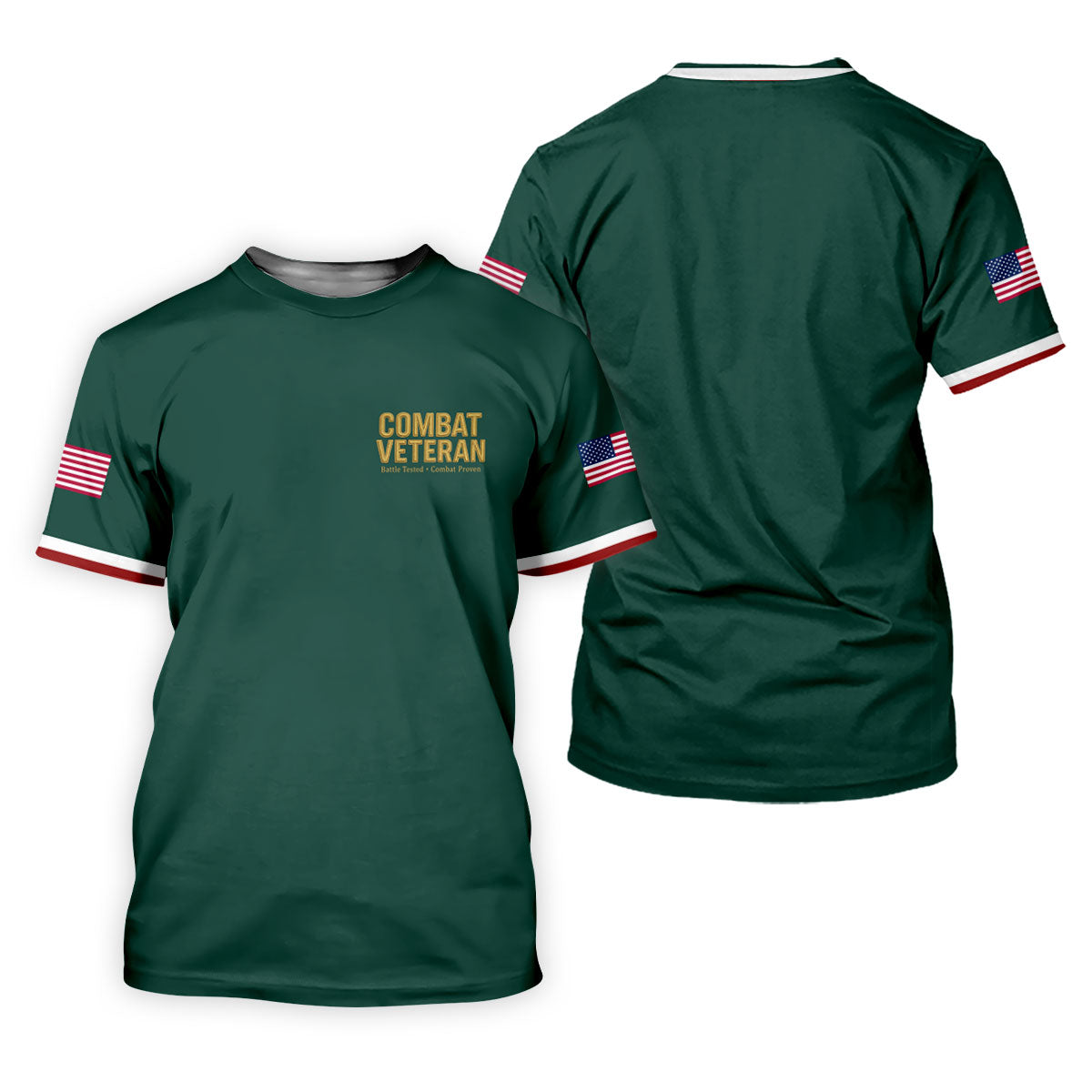Combat Veteran 250 Years Patriotic Golf Shirt, Golf Shirts For Men, 4th Of July Golf Shirt