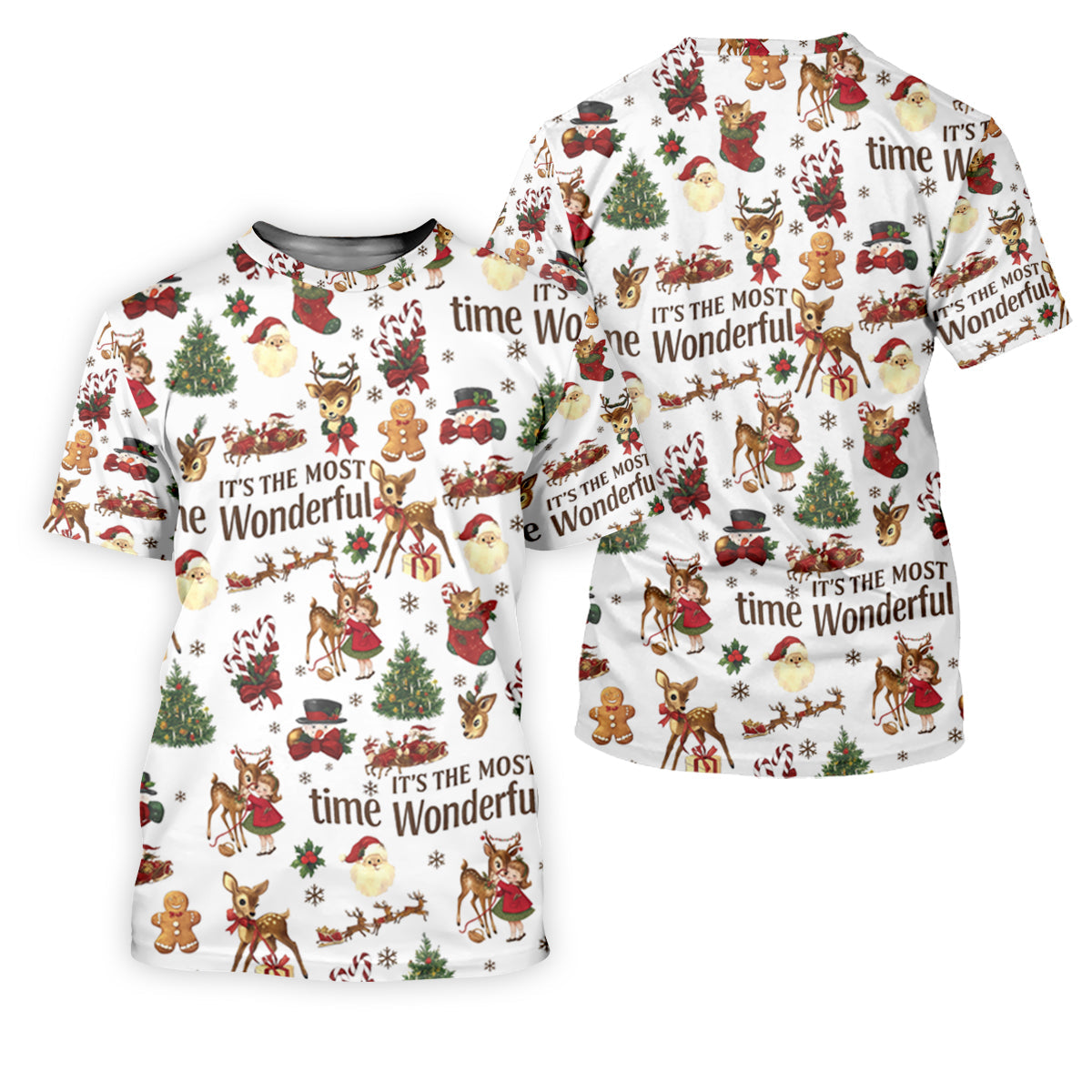 It's The Most Wonderful Time Christmas Golf Shirt, Cute Golf Outfit, Polo ShirtFor Men, Golf Gift For Men