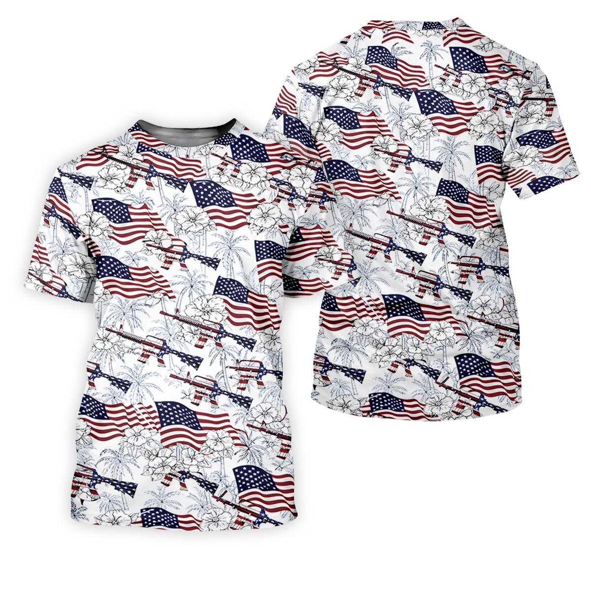 Hawaiian American Golf Tops For Men, 250th Anniversary Patriotic Golf Shirt, Polo ShirtFor Men