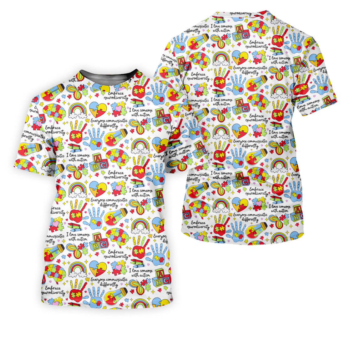 I Love Someone With Autism White Golf Shirt, Autism Awareness Color Polo Shirts For Men, Golf Shirts For Men