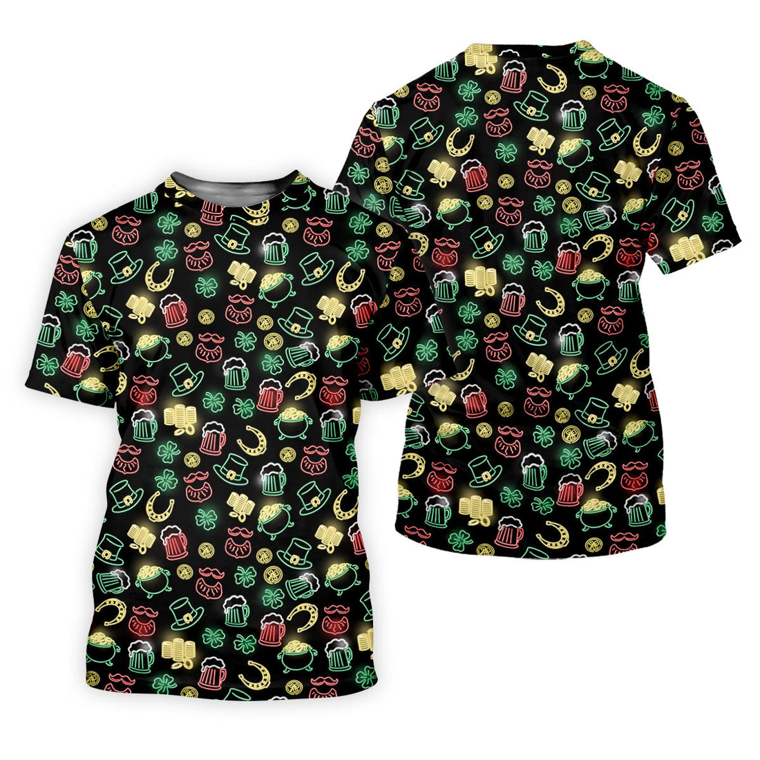 Leprechaun Hats Gold Coins Pot St Patrick's Day Shamrock Golf Shirt, Polo ShirtFor Men, Golf Shirts For Men