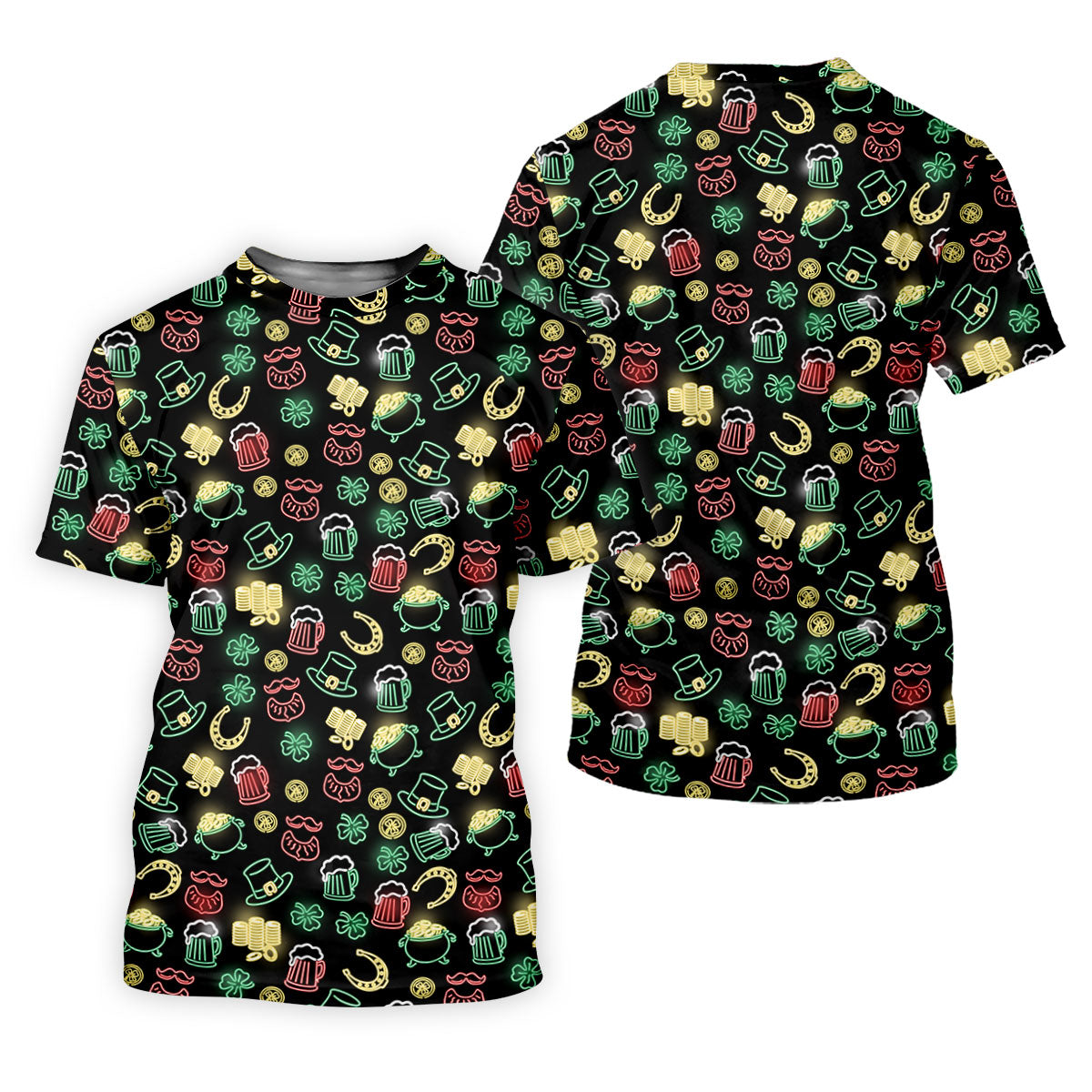 Leprechaun Hats Gold Coins Pot St Patrick's Day Shamrock Golf Shirt, Polo ShirtFor Men, Golf Shirts For Men
