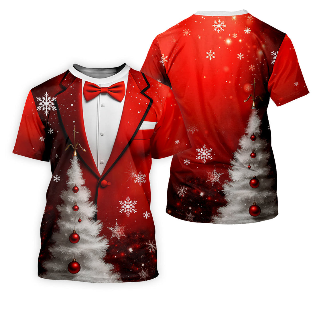 Snow Pine Tree Black And Red Christmas Men's Golf Polo Shirtristmas Golf Shirt, Golf Gift For Men