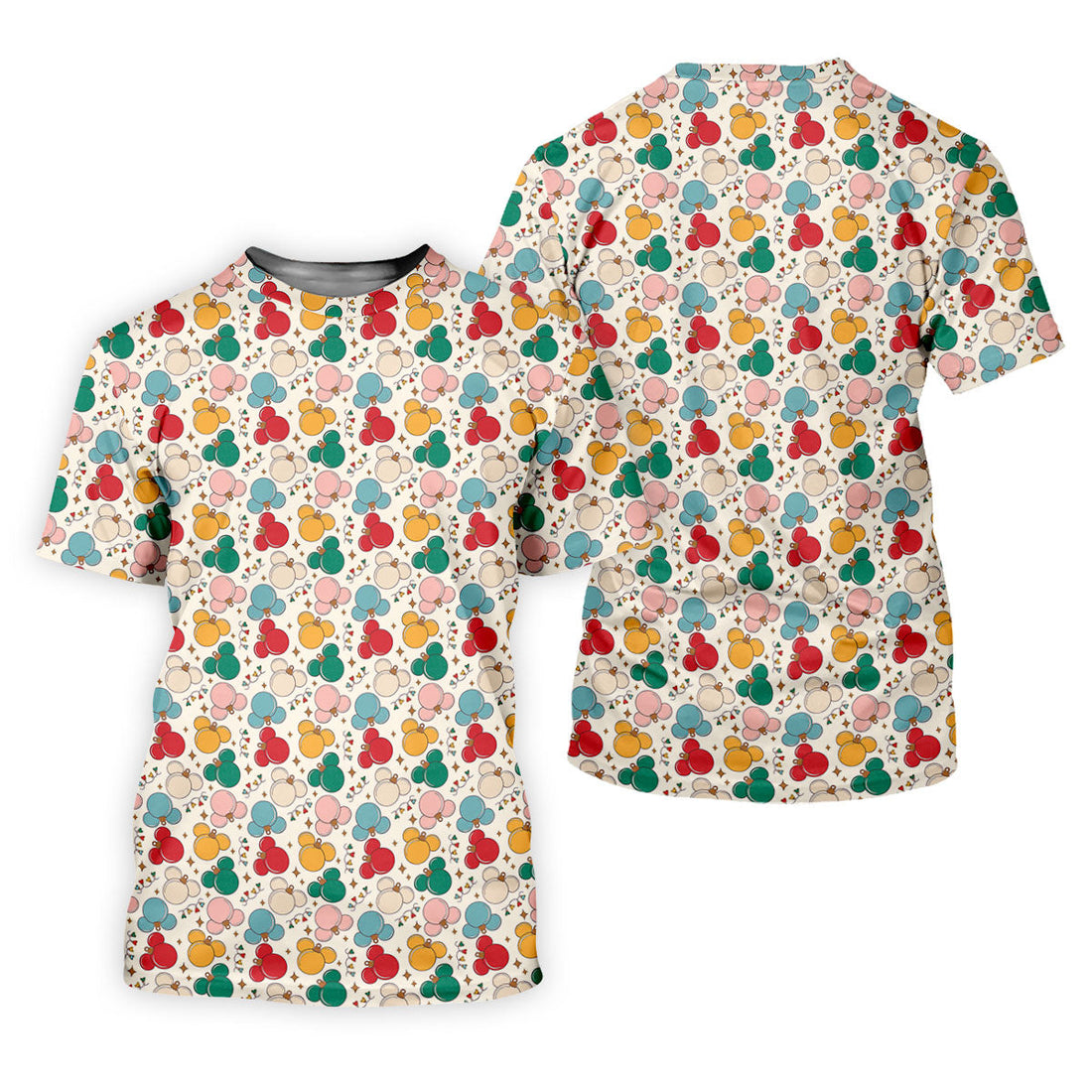Colorful Christmas Fun Men's Golf Polos, Gifts For Golf Lovers, Polo ShirtFor Men, Christmas Golf Shirt