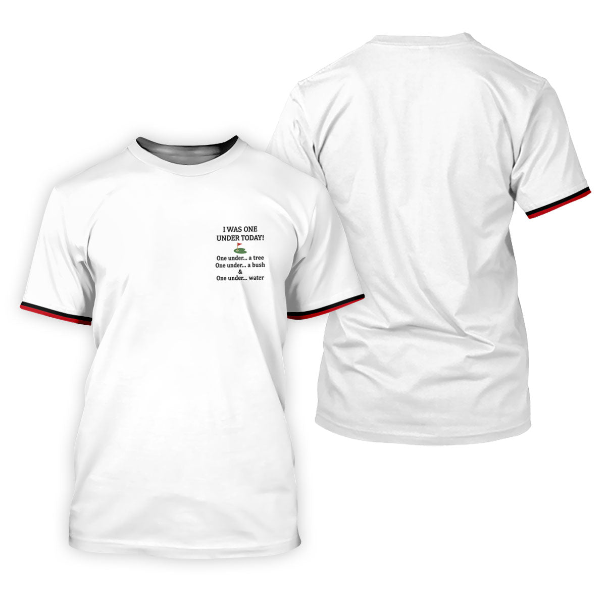 I Was One Under Today White Golf Shirt, Funny Golf Shirt, Golf Shirts For Men, Polo Shirt Men