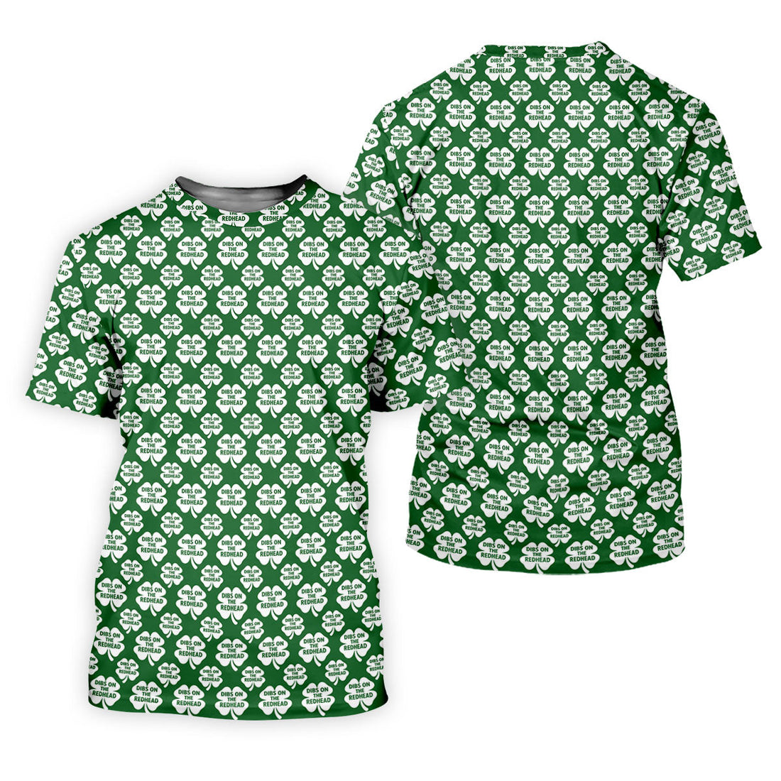 Dibs On The Redhead Lucky Four Leaf Clover St Patrick's Day Golf Shirt, Women's Golf Tops, Ladies Golf Shirts