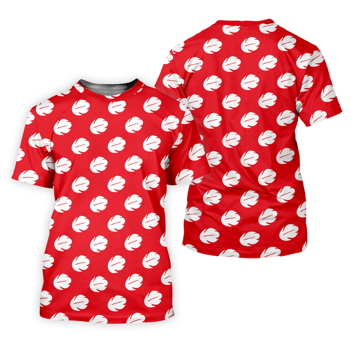 Red Tropical Leaf Hawaiian Golf Shirt, Women’s Golf Polo, Golf Shirts For Women