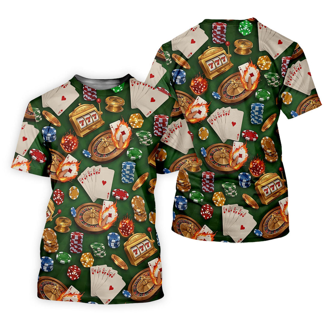 Casino Gambling Poker Golf Shirt For Women, Ladies Golf Shirts, Women's Sleeveless Golf Shirts