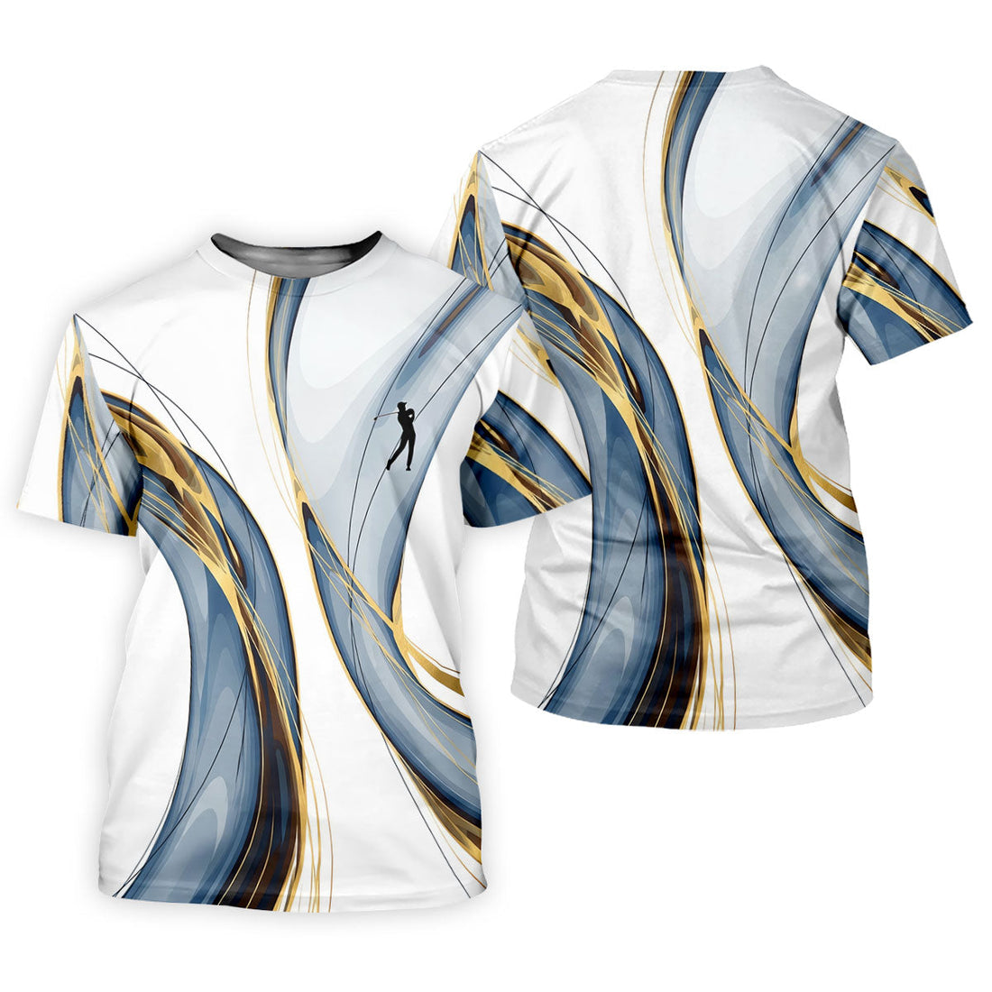Abstract Line Art Retro Golf Shirt, Ladies Golf Tops, Golf Shirt For Women, Ladies Golf Polos