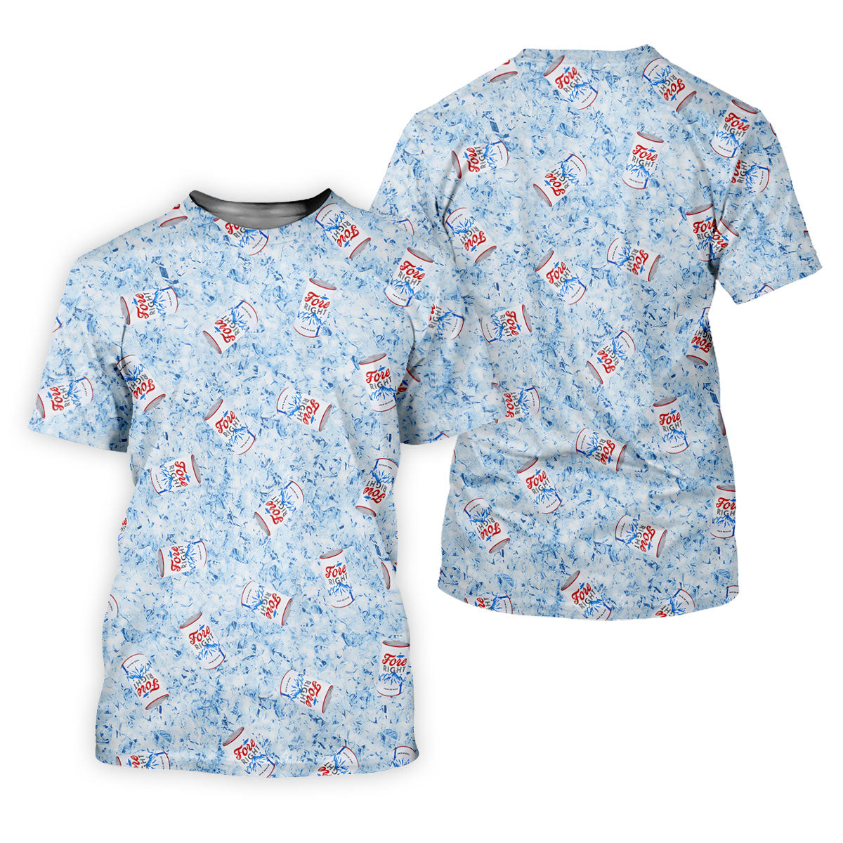 Fore Right Cold As Slice Golf Tops For Men, Men's Funny Golf Shirts, Golf And Beer Golf Shirts For Men
