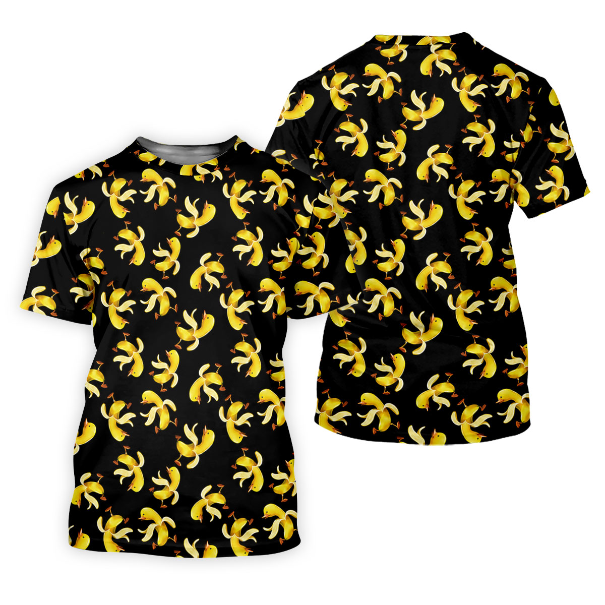 Banana Duck Hawaiian Golf Shirt, Men's Funny Golf Shirts, Polo Shirtor Men