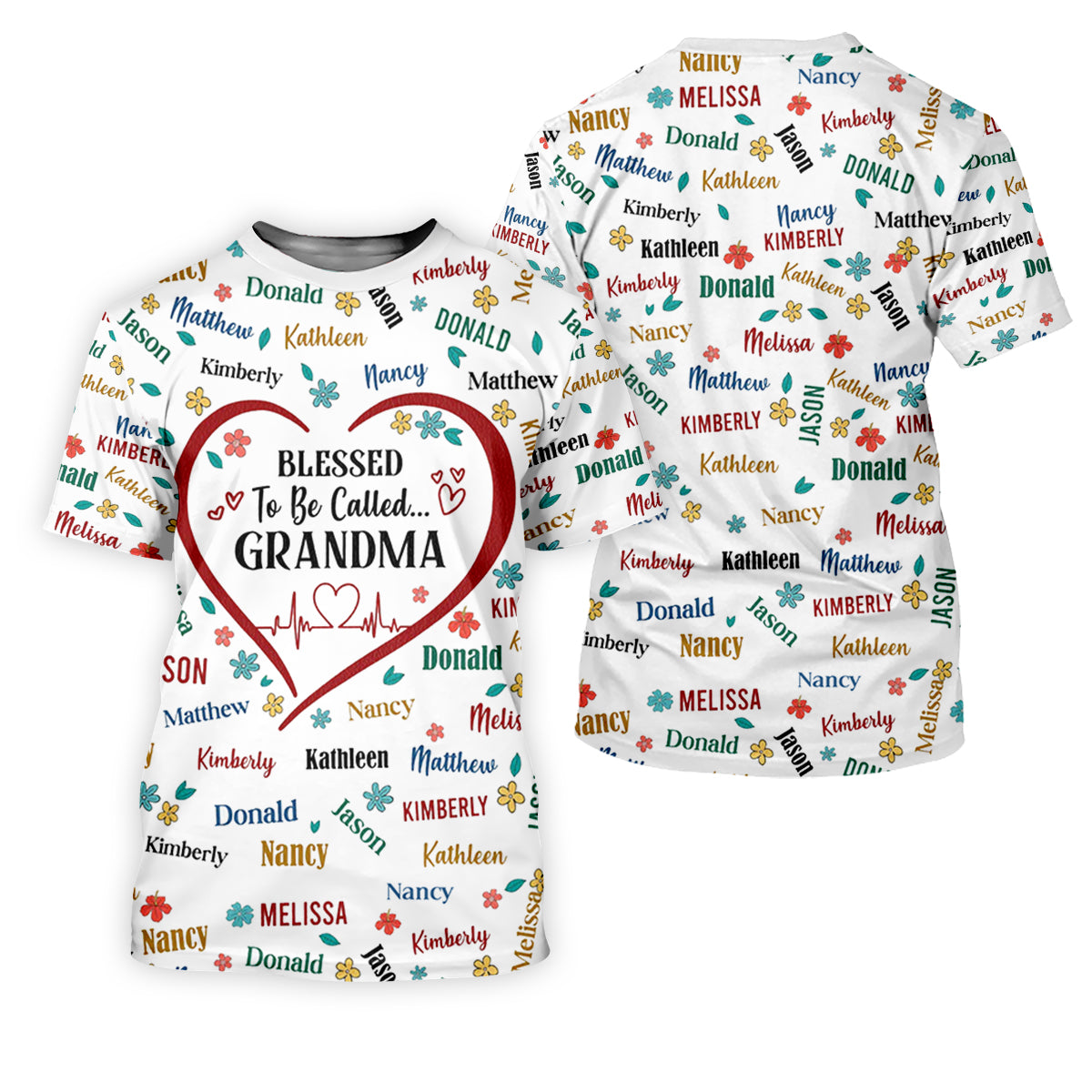 Blessed To Be Call Grandma Custom Name Golf Tops For Men, Cute Golf Outfit, Polo ShirtFor Men, Golf Gift For Men