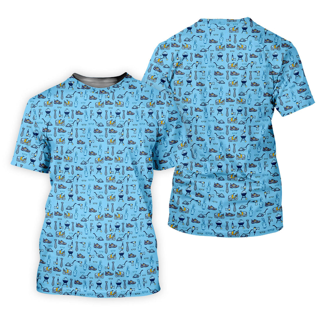 Dad Life Doodle Pattern Funny Golf Shirts, Father's Day Golf Shirt, Golf Gift For Dad
