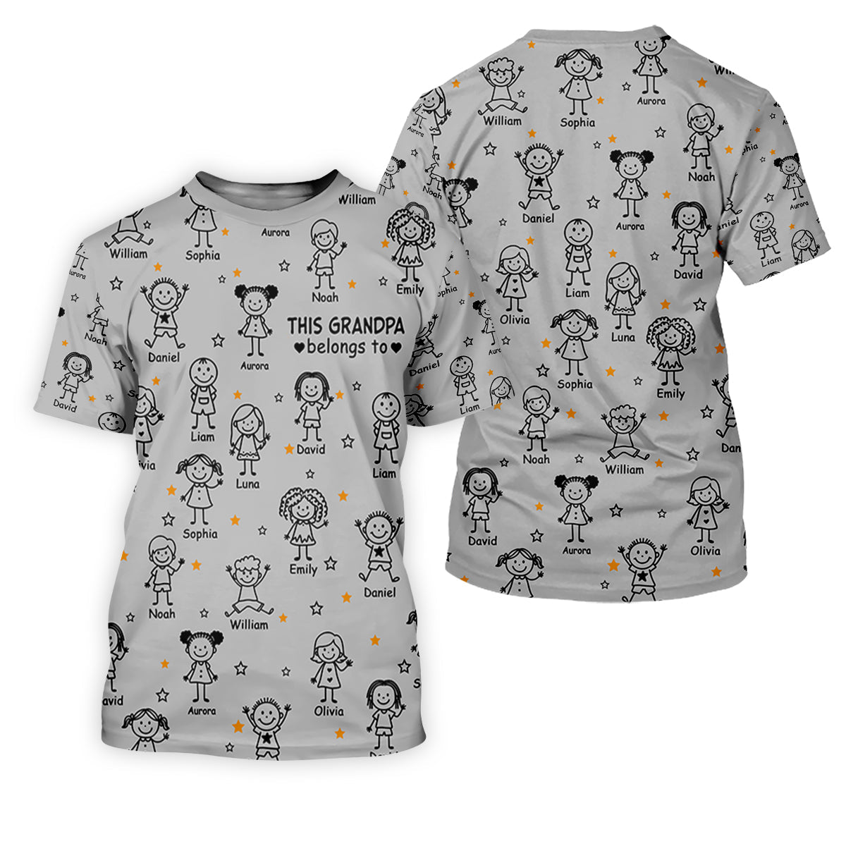 This Grandpa Dad Belongs To Kids Pet Grey Golf Shirt, Ladies Golf Tops, Women Golf Top, Golfing Apparel