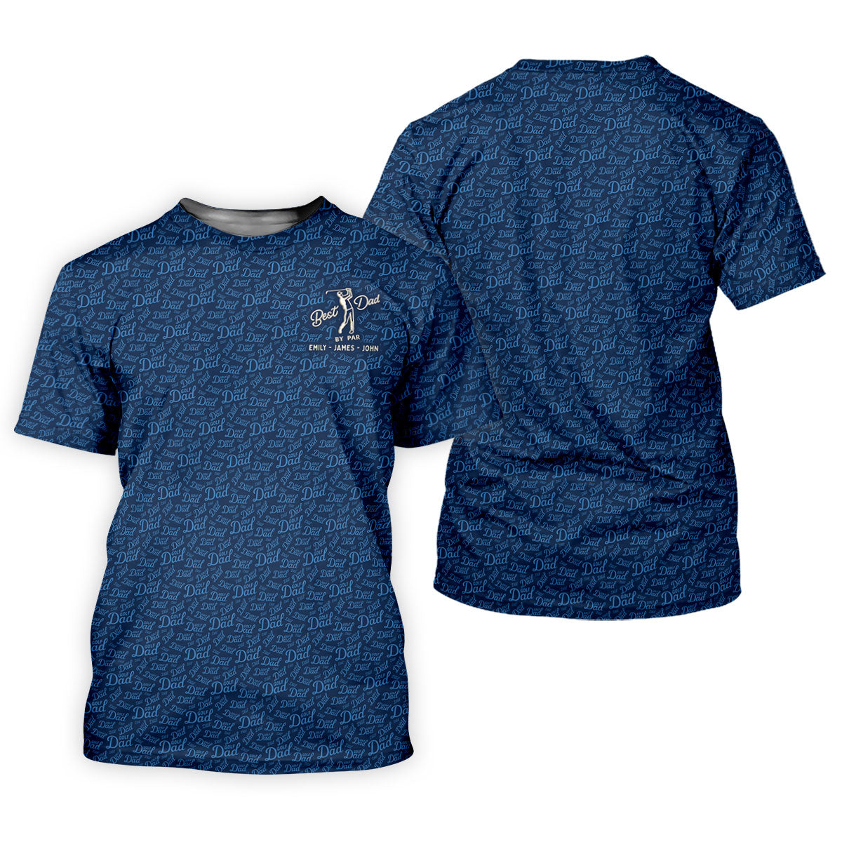 Best Dad By Par Father's Day Golf Shirt, Polo Shirt Men, Gift For Golf Dad, Golfing Apparel