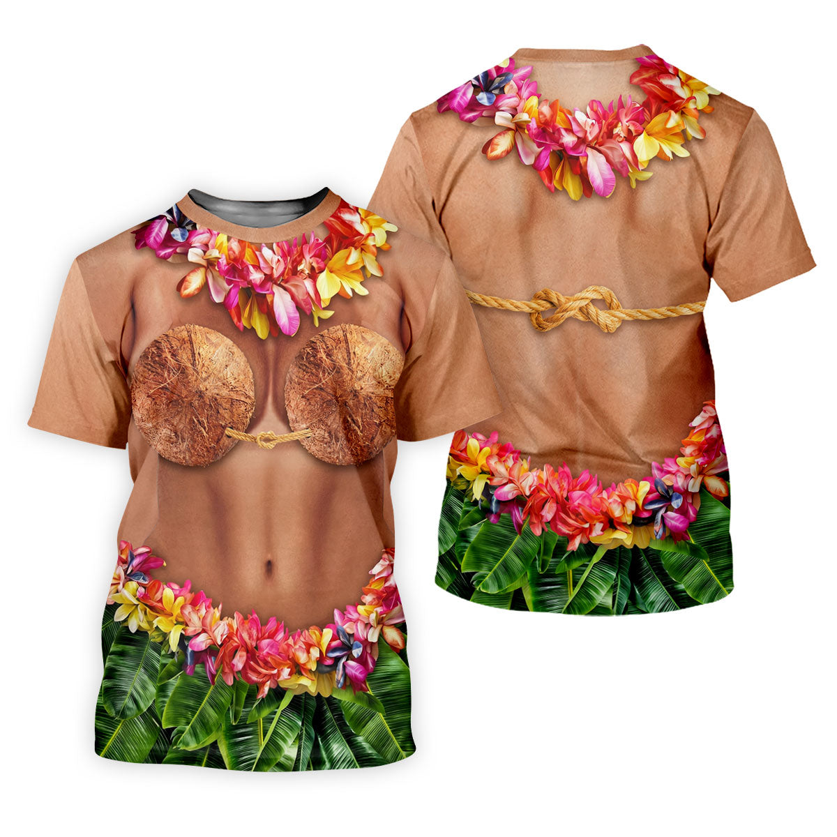 Tropical Theme Party Hawaiian Golf Shirt, Men's Funny Golf Shirts, Polo Shirt Men