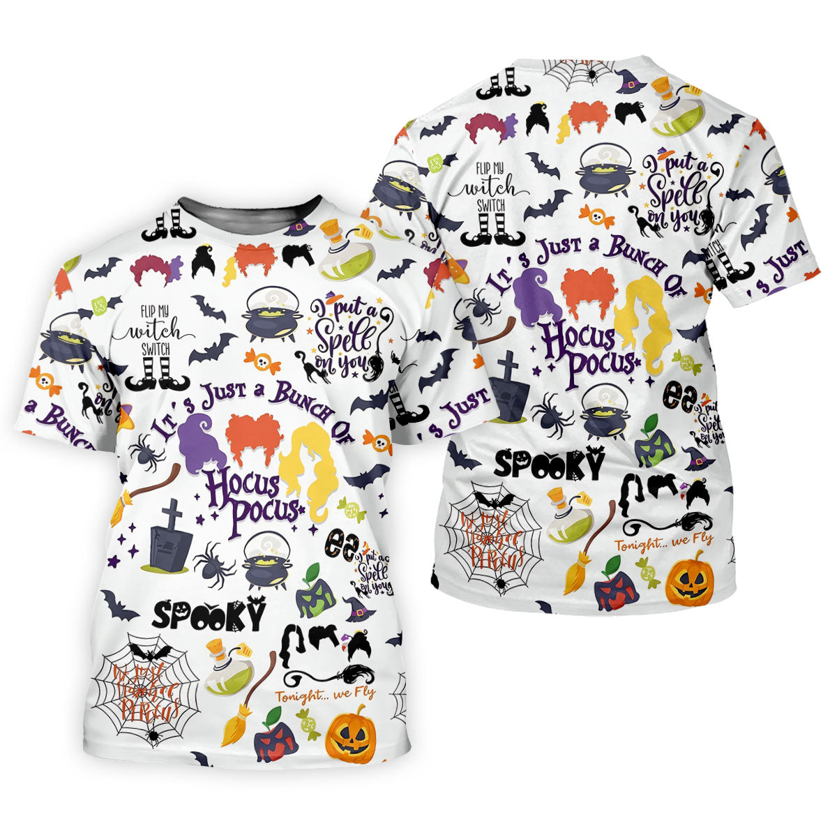 Halloween Witch Pattern Golf Polo Shirt, Golf Polo For Women, Womens Golf Apparel
