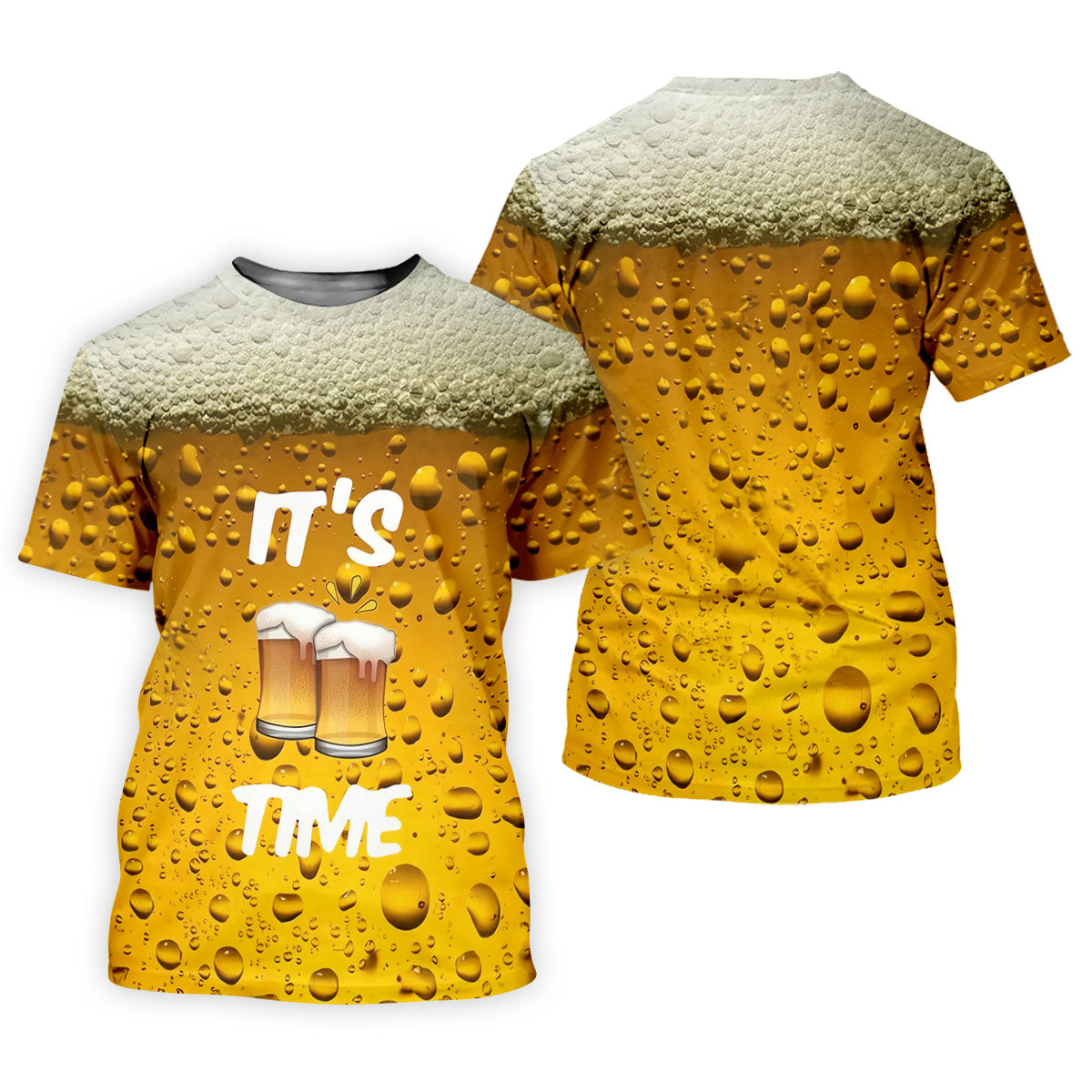 It's Time Golf And Beer Men's Funny Golf Shirts, Hawaiian Golf Shirt, Polo Shirtor Men
