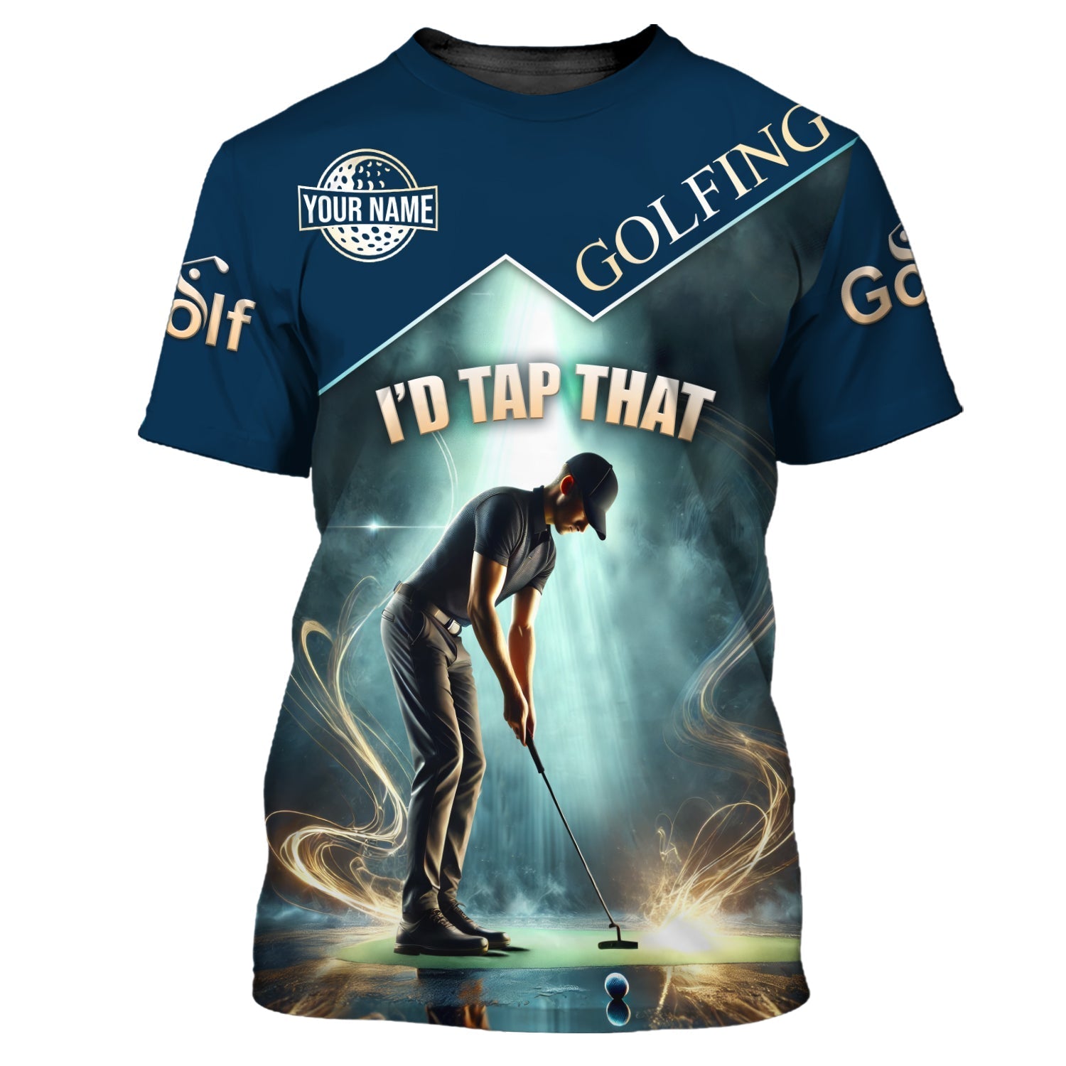 I'd Tap That Custom Golf Polo Shirtift For Golfers, Golf Gift For Men