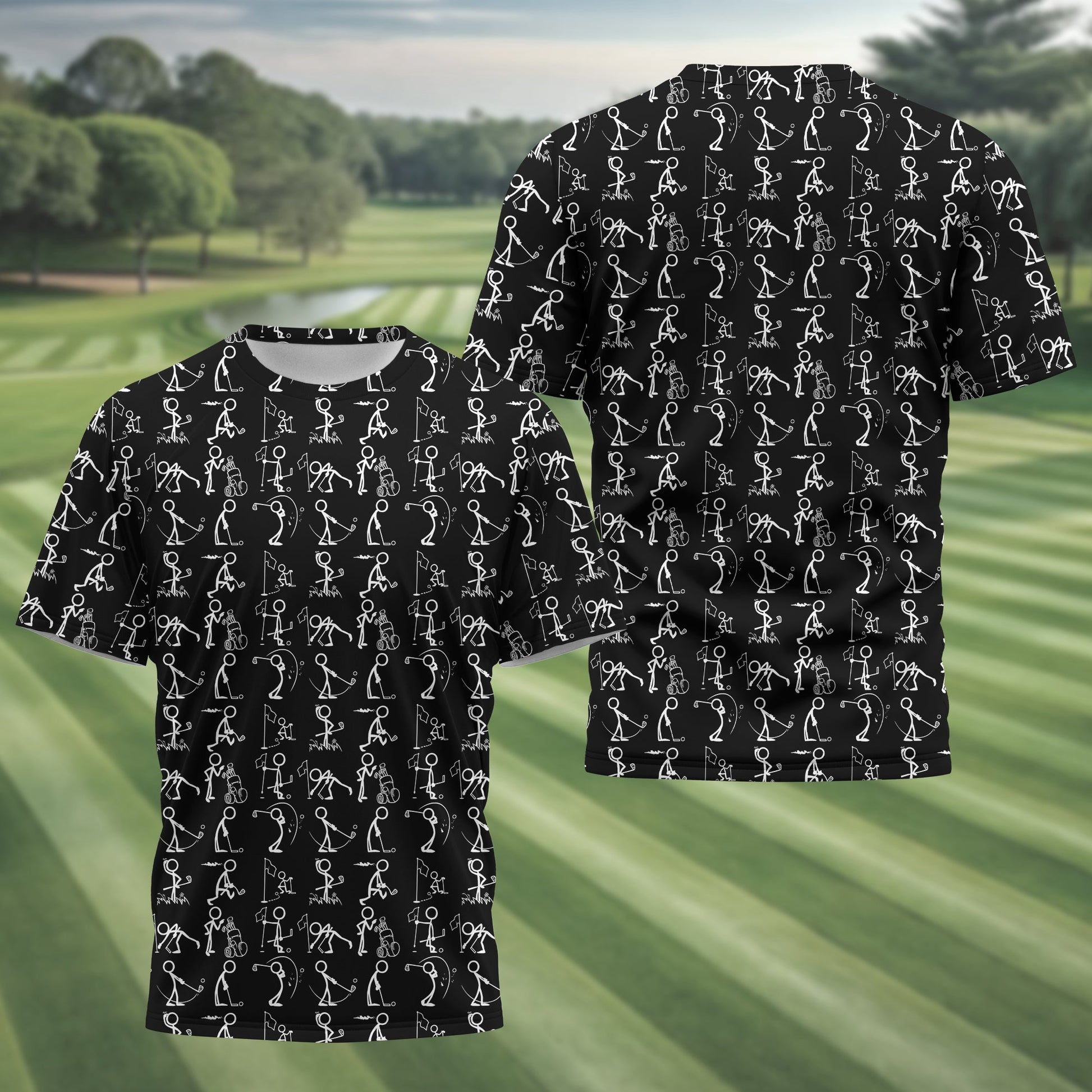 Black Golf Polo ShirtFunny Golf Shirt, Gift For Golfers