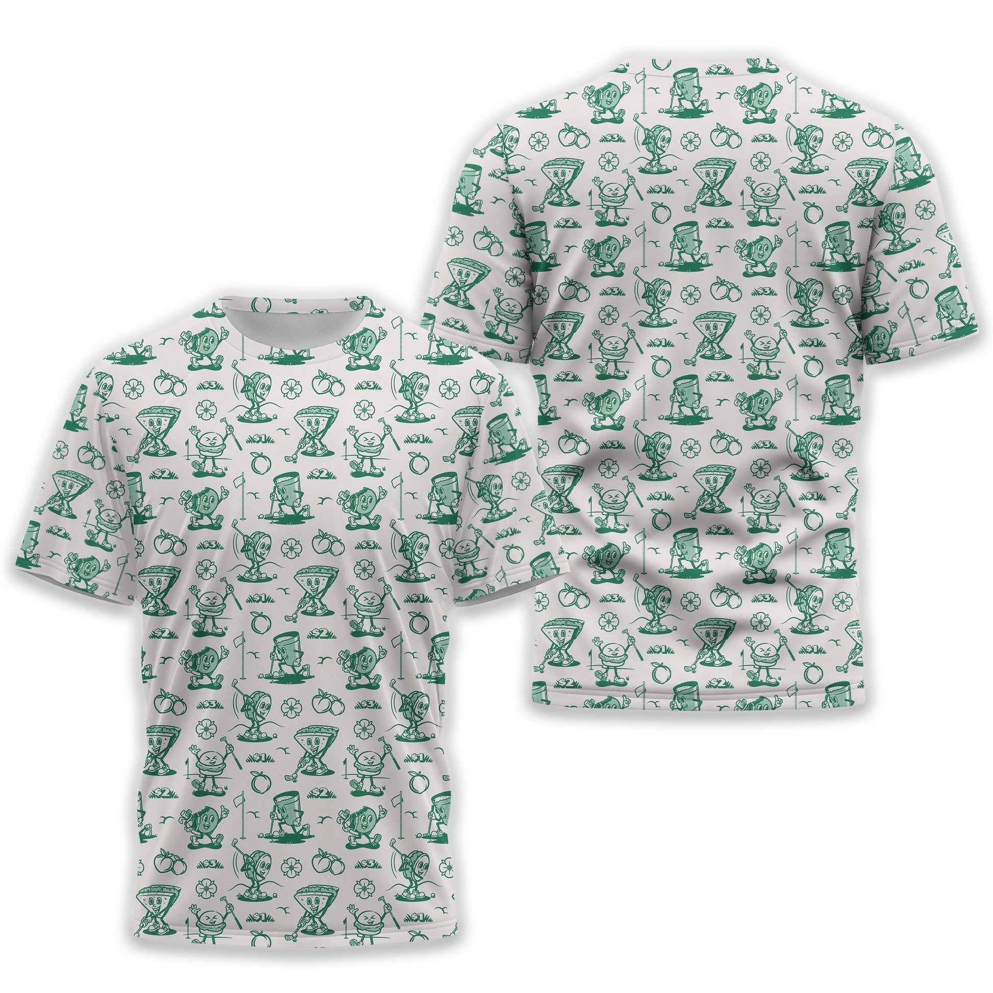 Breakfast Balls Men's Golf Polo ShirtGolfing Apparel, Gift For Golfers