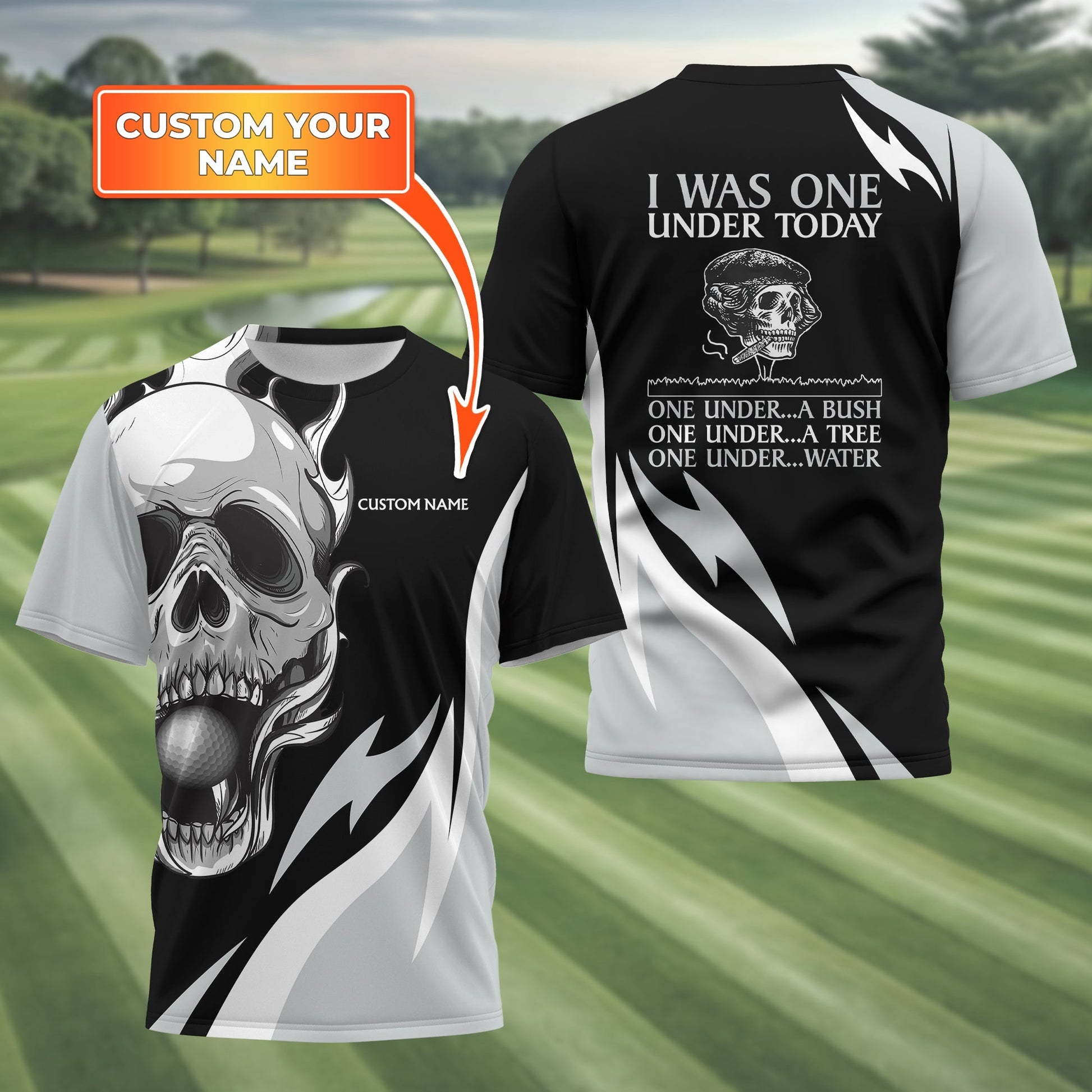 I Was One Under Today Personalized Golf Polo Shirtolf Shirt For Men, Gift For Golfers