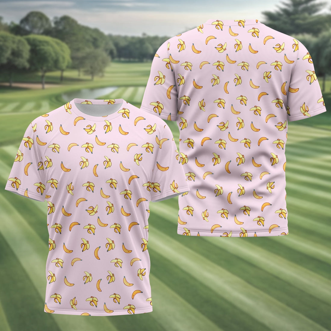 Banana Men's Golf Polo ShirtFunny Golf Shirt, Gift For Golfers