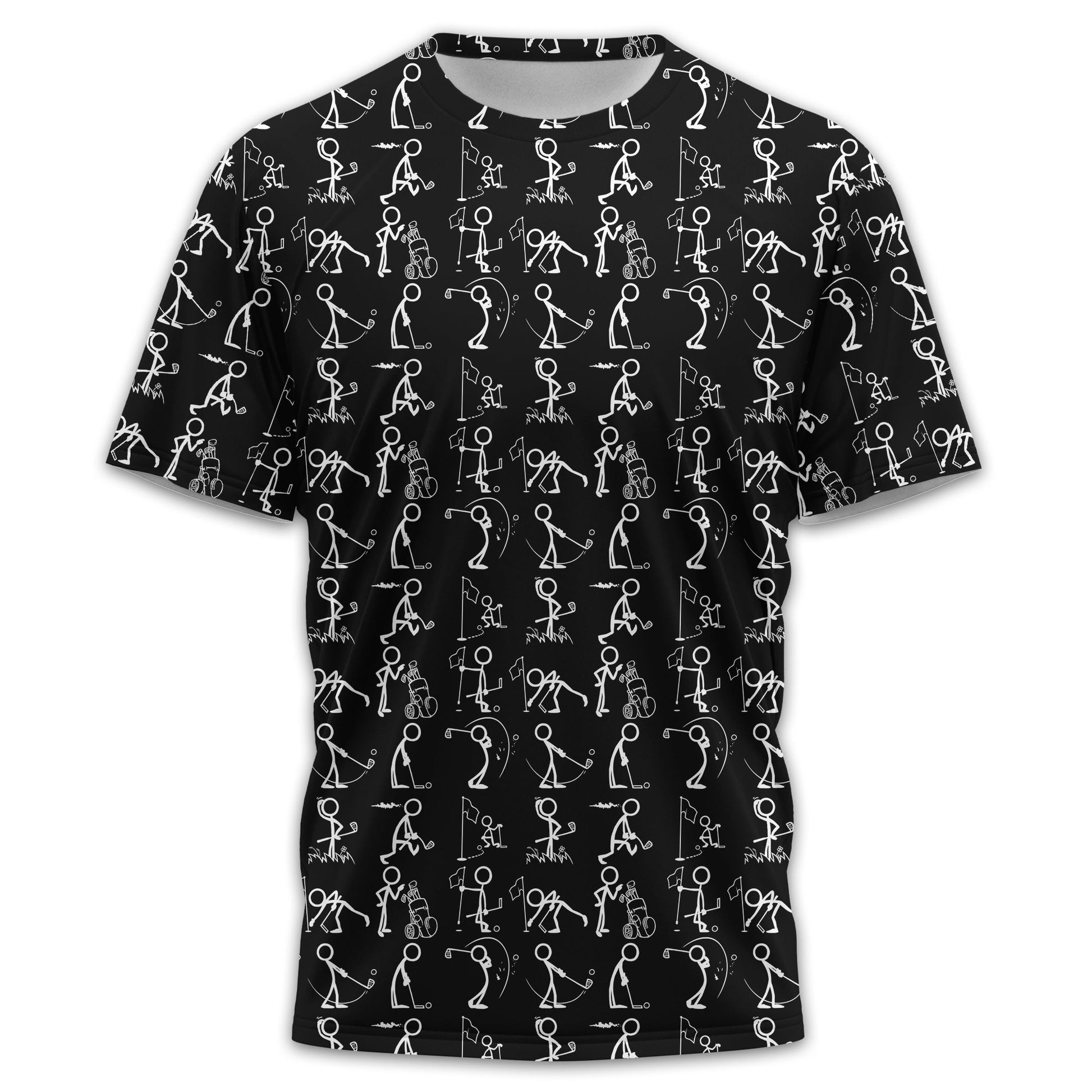 Black Golf Polo ShirtFunny Golf Shirt, Gift For Golfers