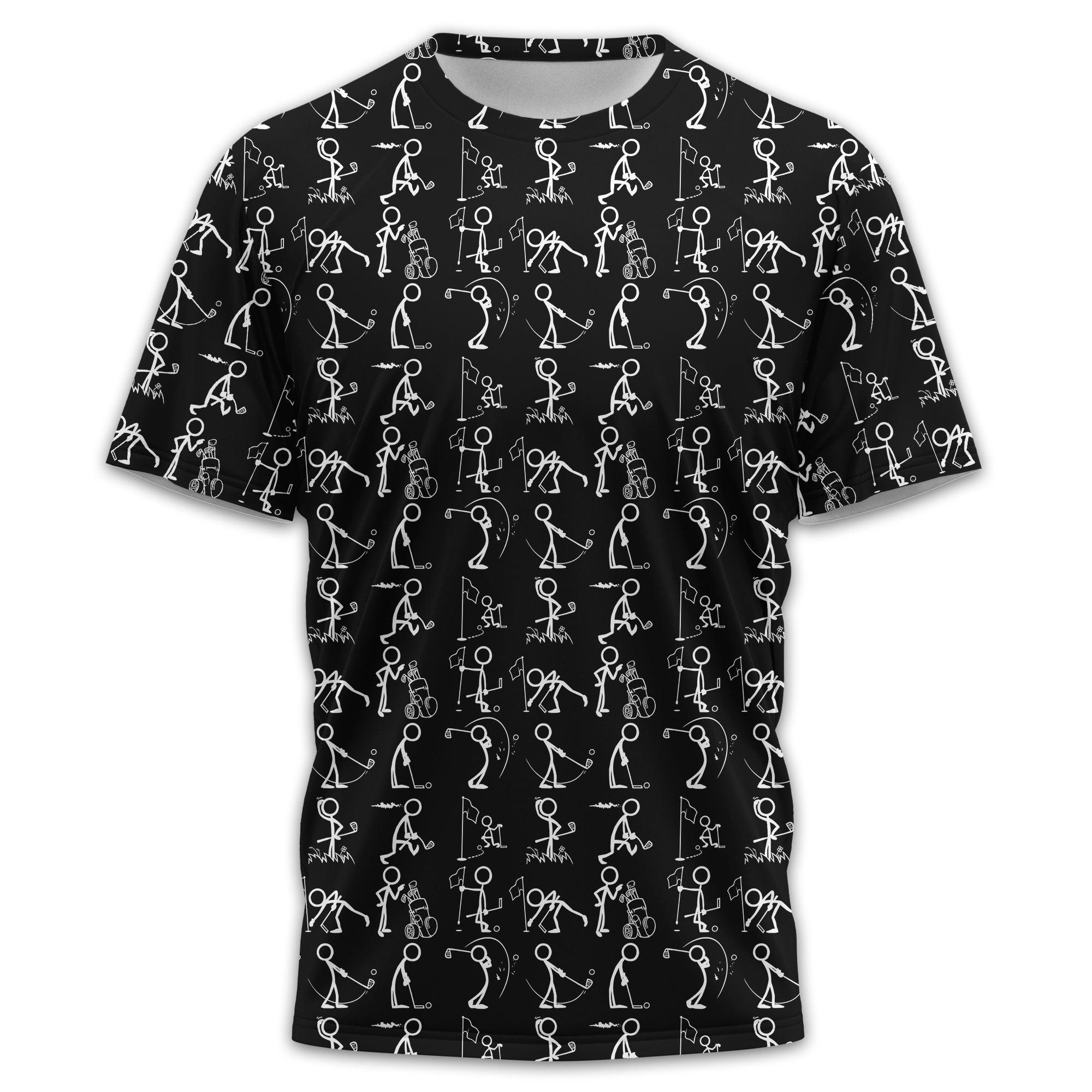 Black Golf Polo ShirtFunny Golf Shirt, Gift For Golfers