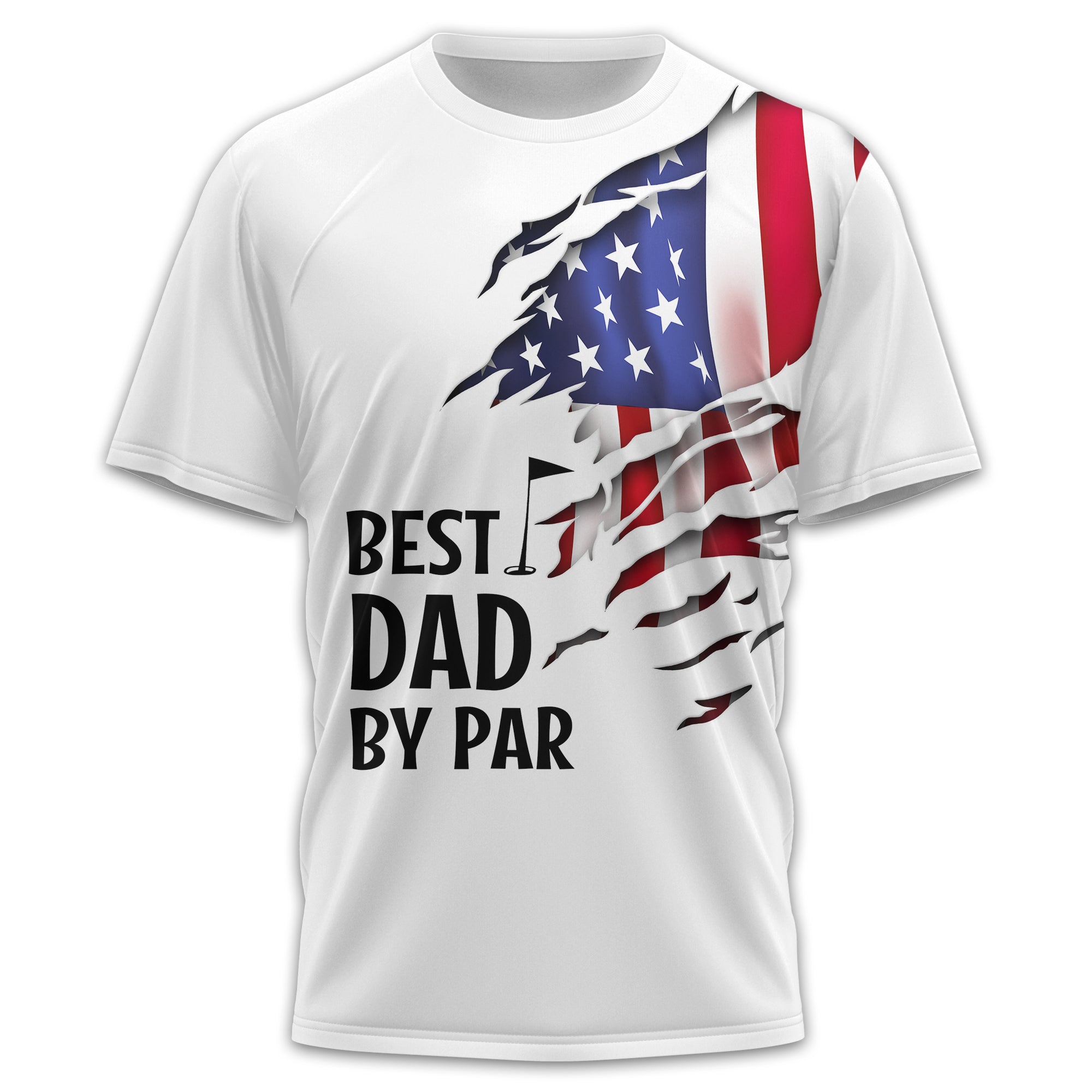 Best Dad By Par Custom Golf Polo ShirtGift For Golfers, Golf Gift For Men